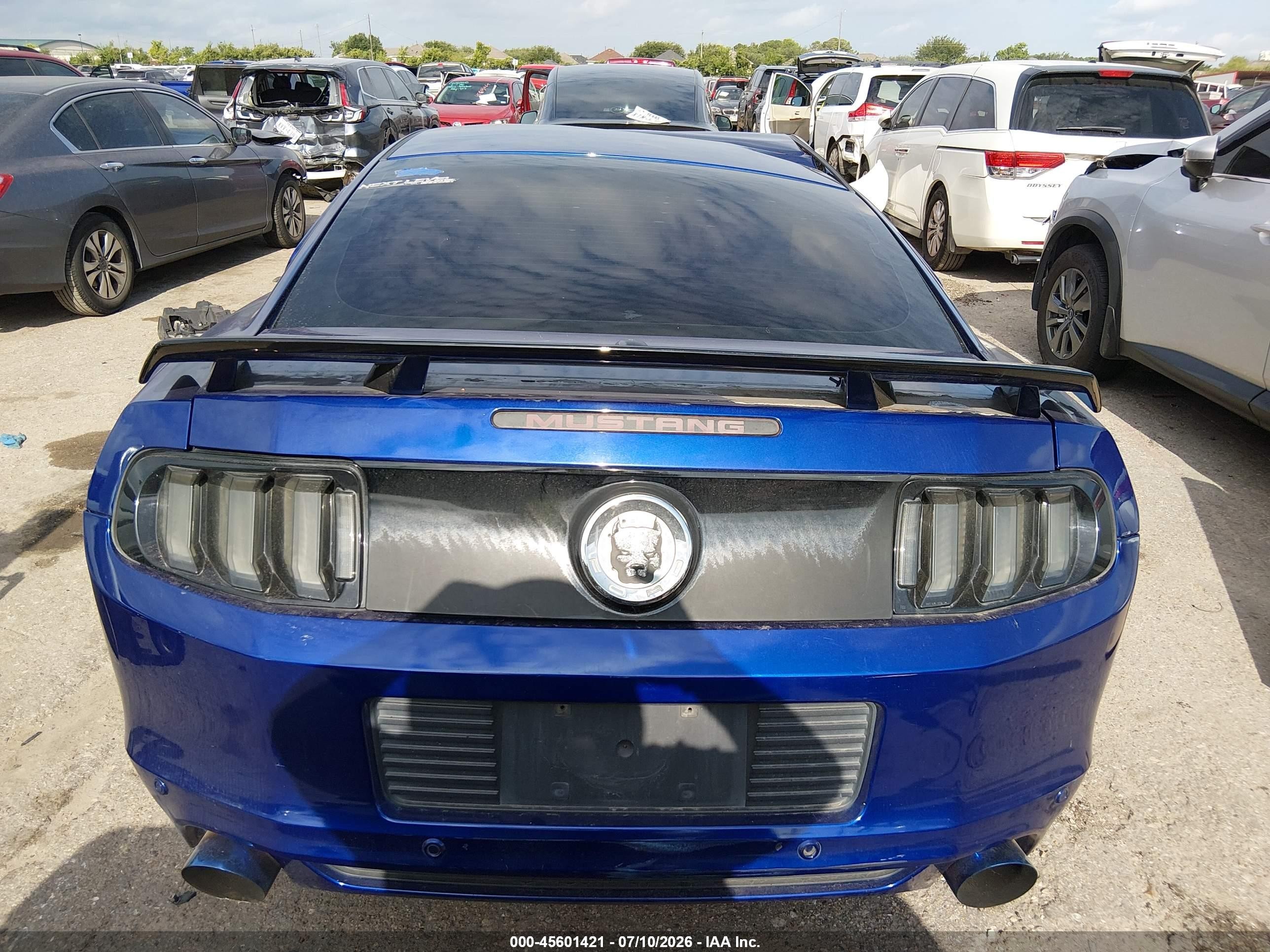 2013 Ford Mustang V6 Premium Blue vin: 1ZVBP8AM2D5274472