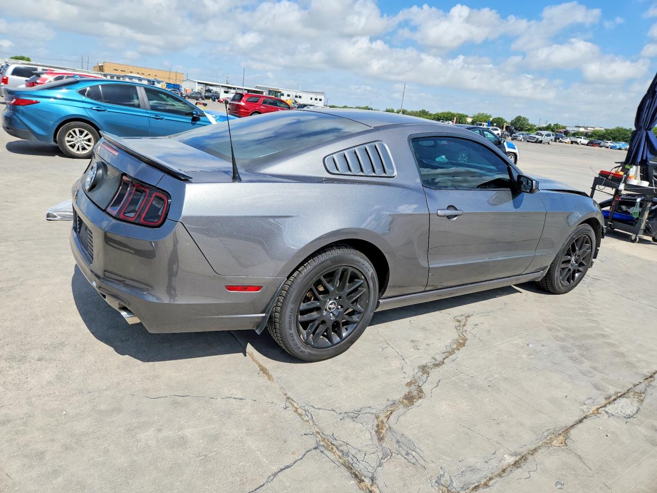 2014 Ford Mustang Gray vin: 1ZVBP8AM2E5245118