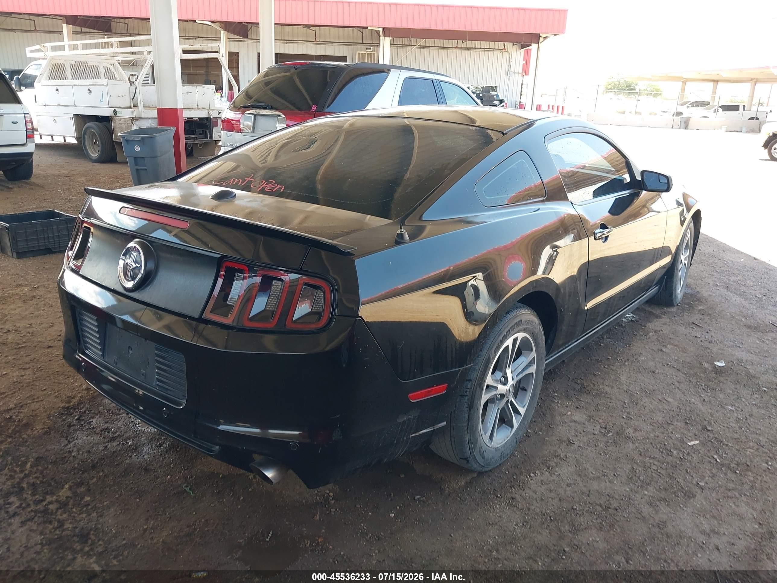 2014 Ford Mustang V6 Premium Black vin: 1ZVBP8AM2E5260377