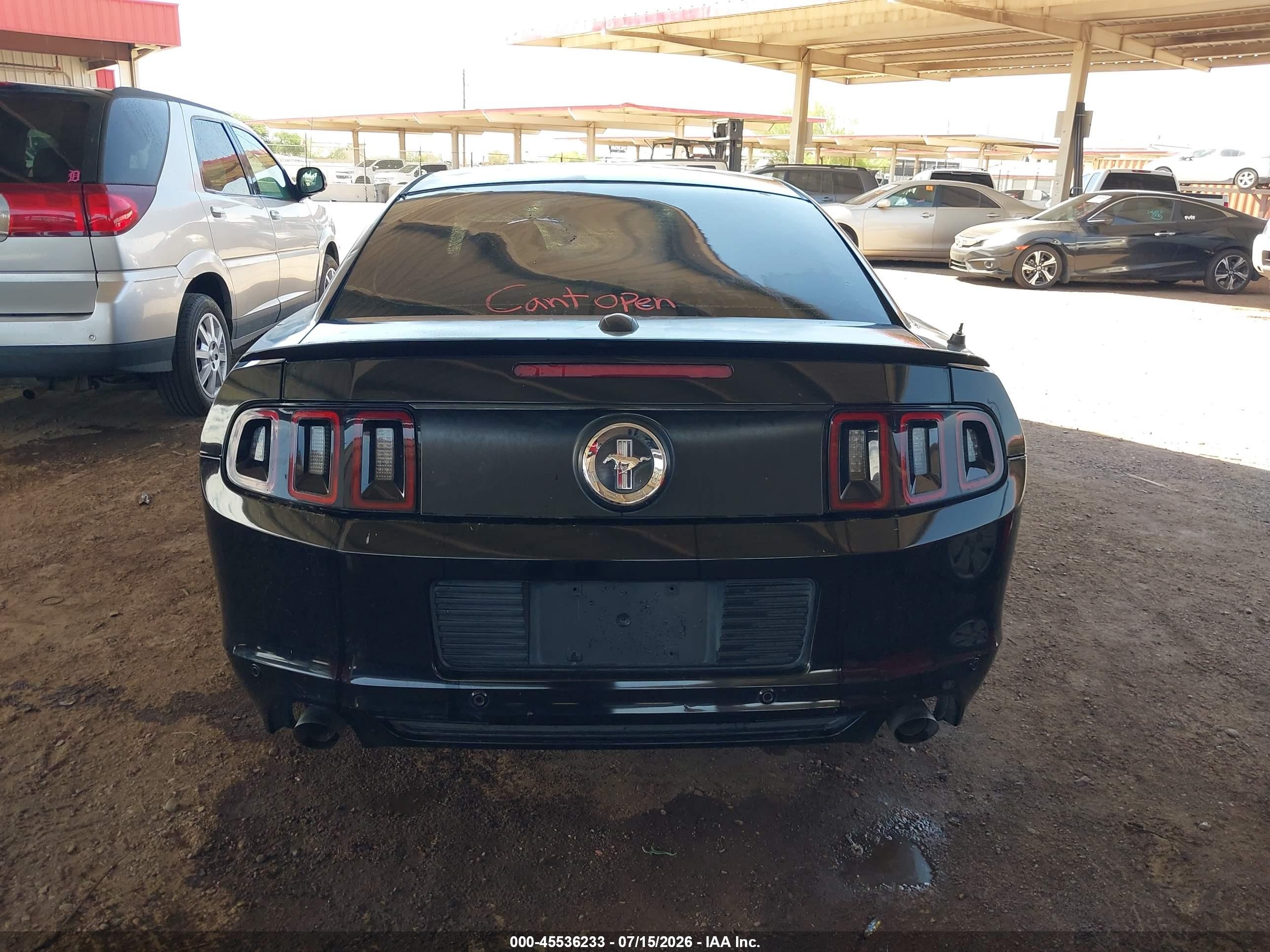2014 Ford Mustang V6 Premium Black vin: 1ZVBP8AM2E5260377
