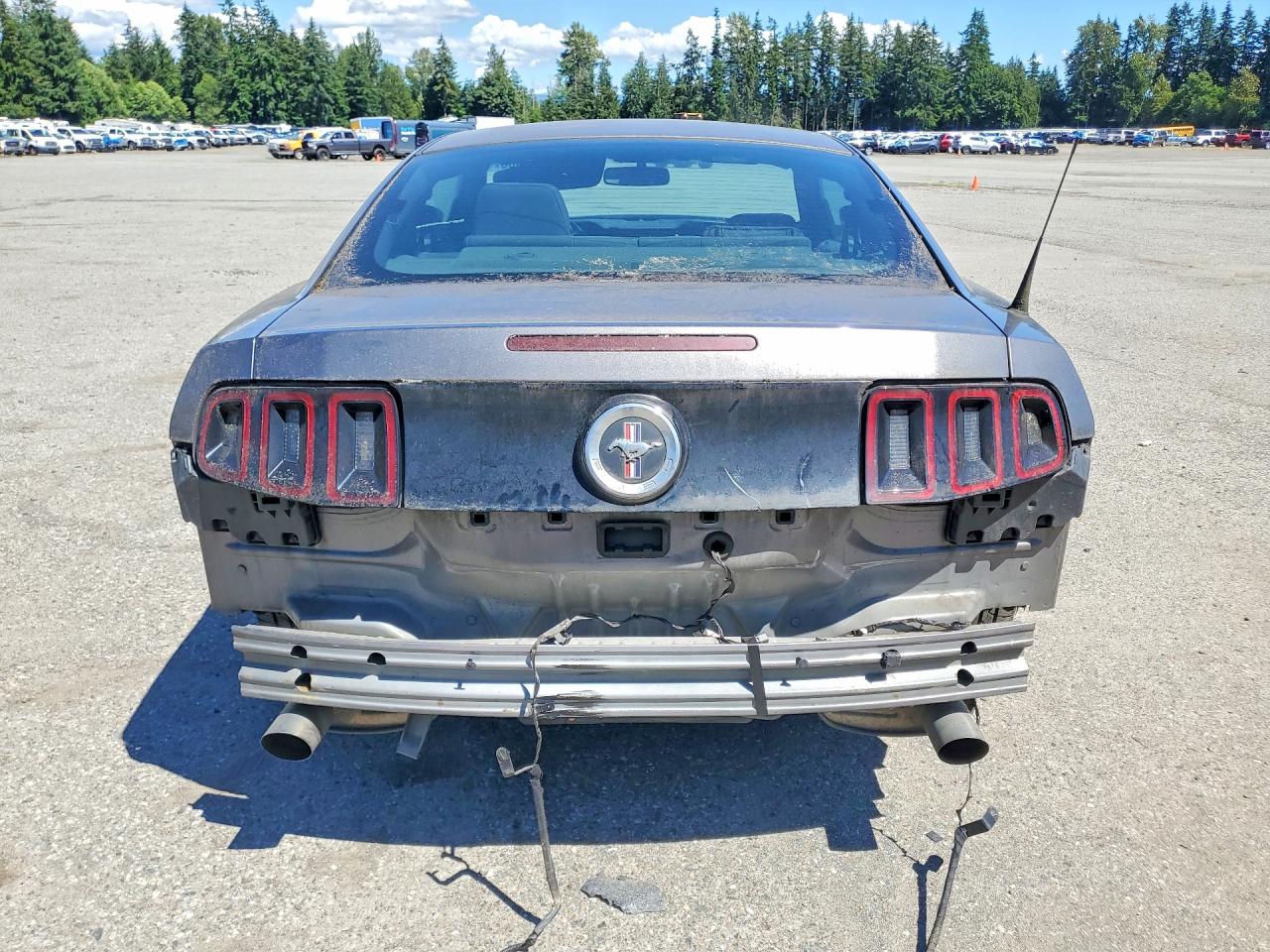 2014 Ford Mustang Gray vin: 1ZVBP8AM2E5281567