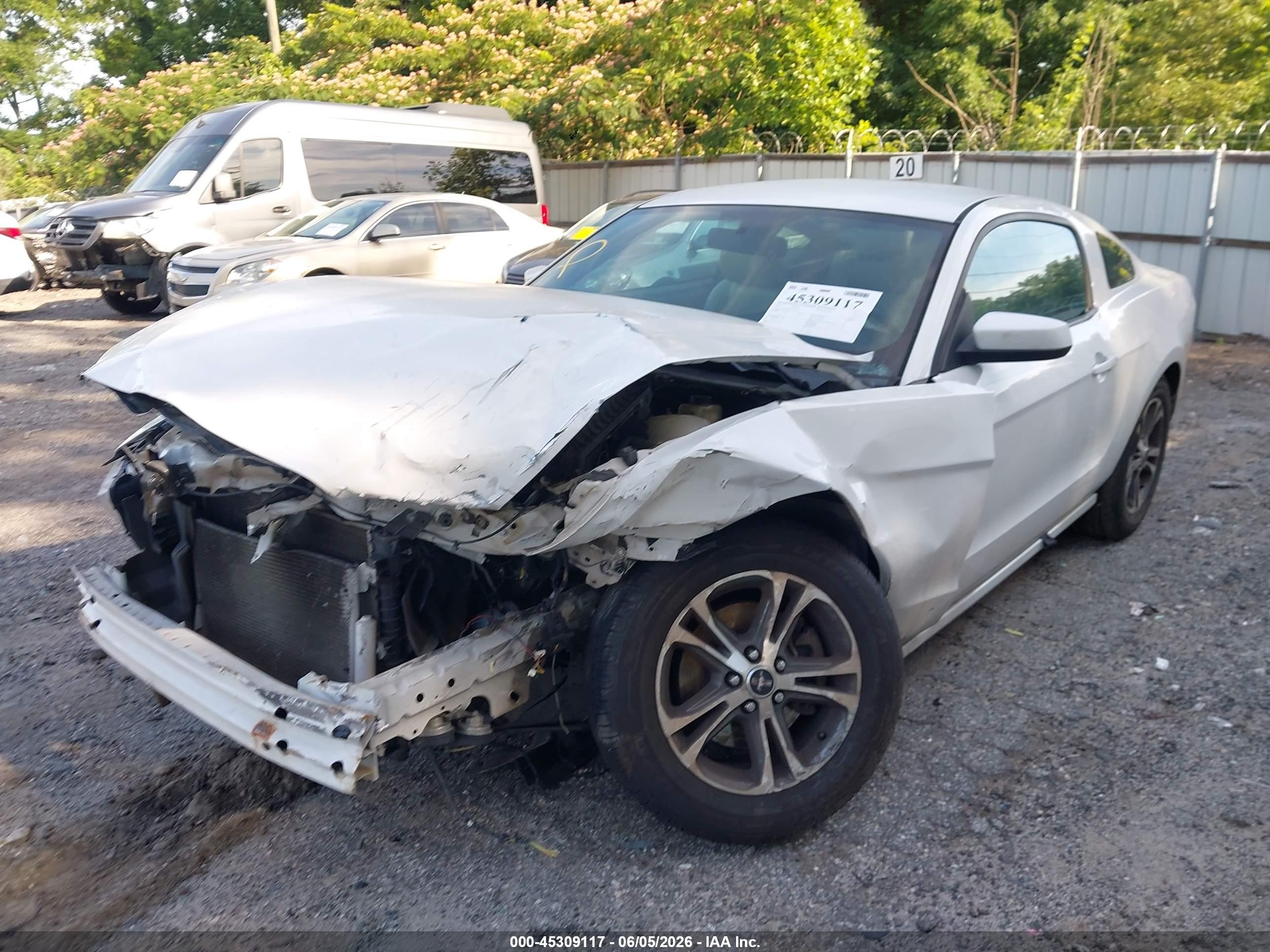2014 Ford Mustang V6 Premium White vin: 1ZVBP8AM2E5292116
