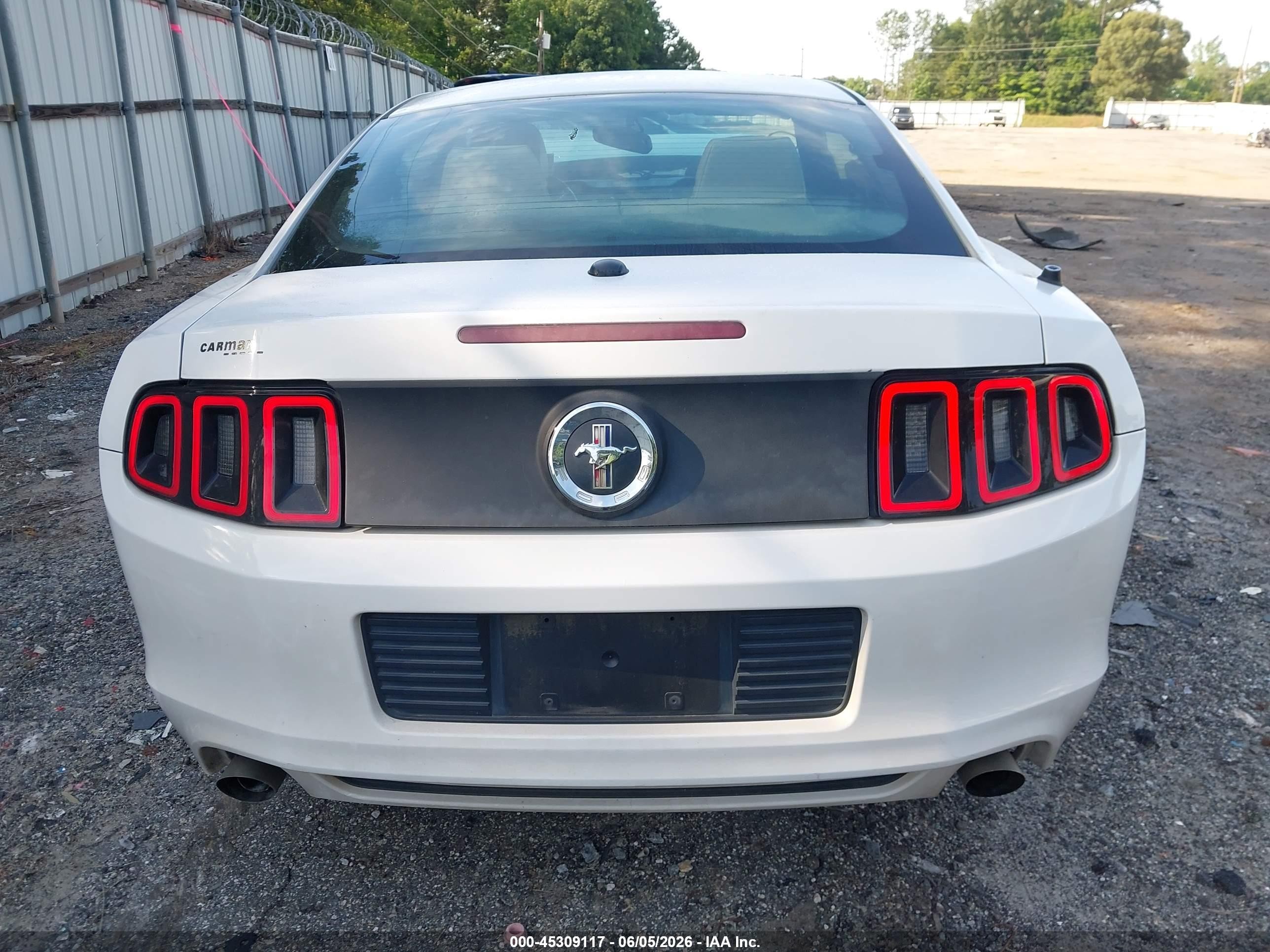 2014 Ford Mustang V6 Premium White vin: 1ZVBP8AM2E5292116