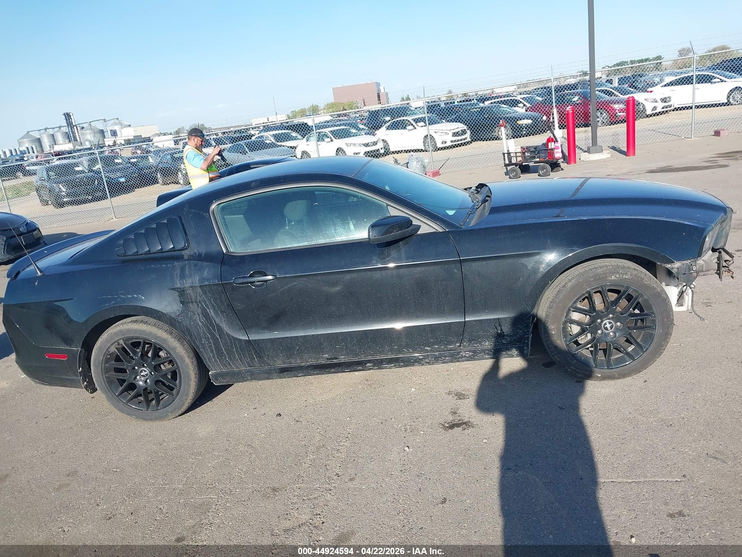 2014 Ford Mustang V6 Black vin: 1ZVBP8AM2E5321369
