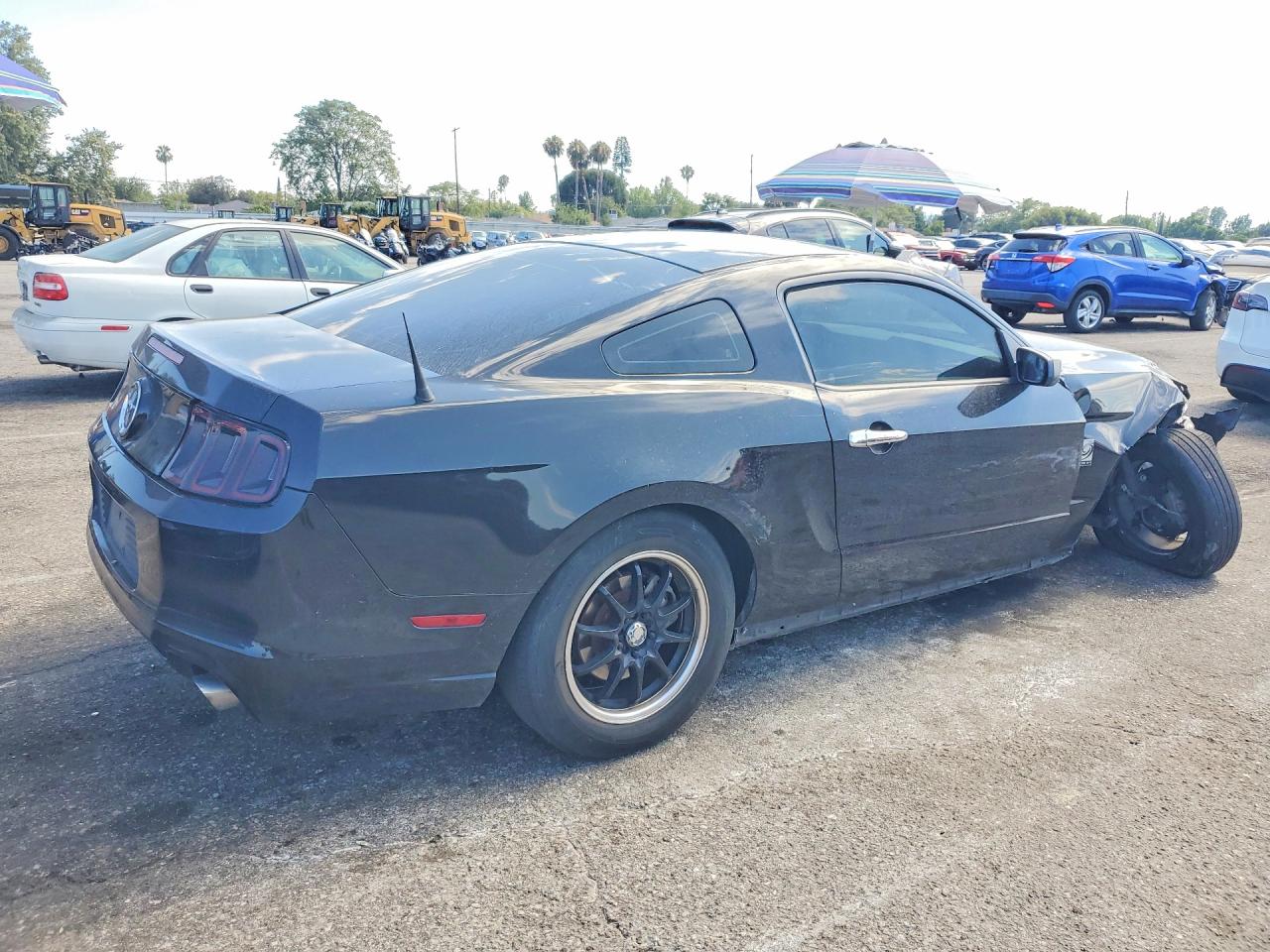 2014 Ford Mustang Black vin: 1ZVBP8AM2E5321517