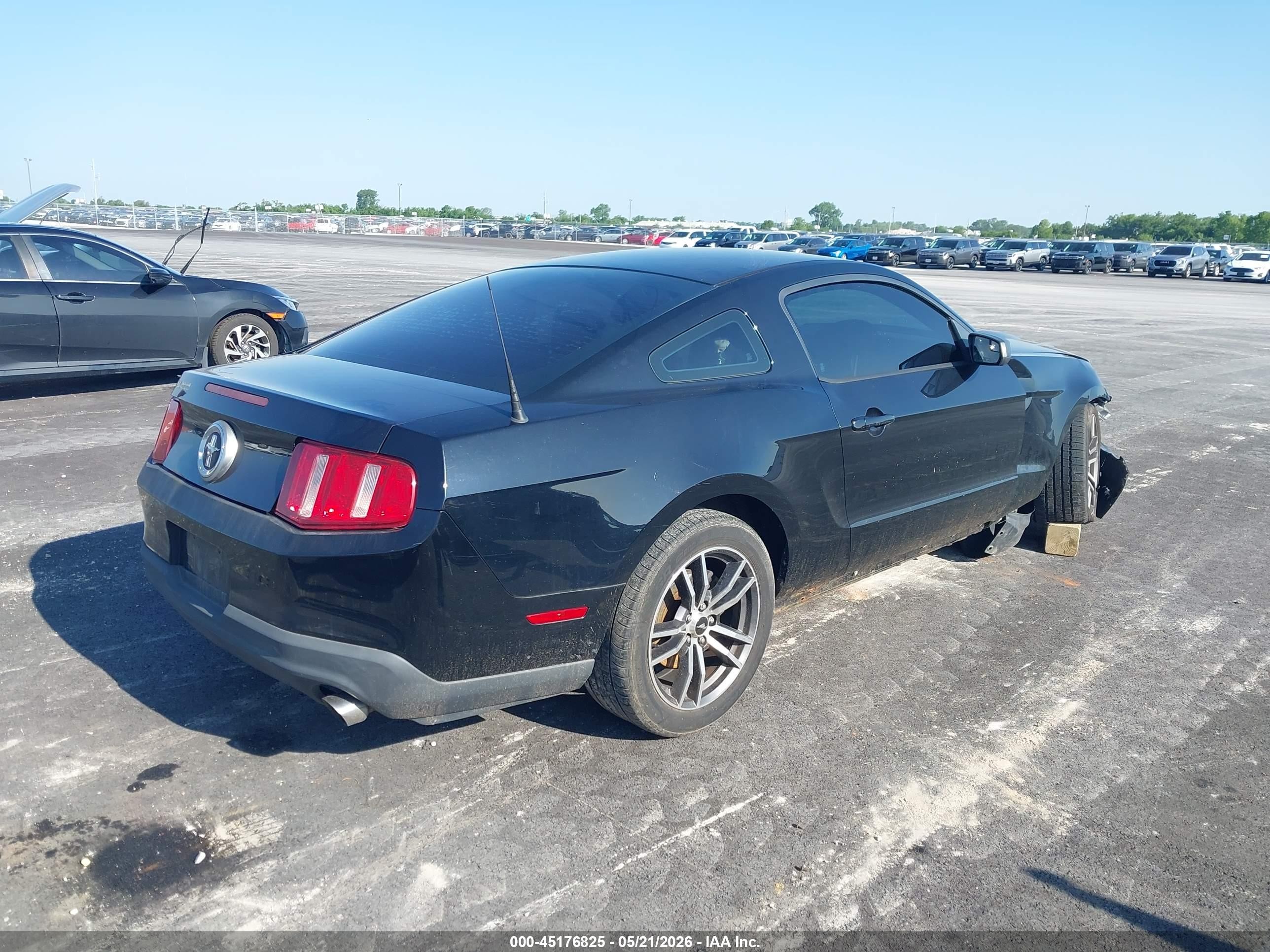 2011 Ford Mustang V6 Black vin: 1ZVBP8AM3B5114744