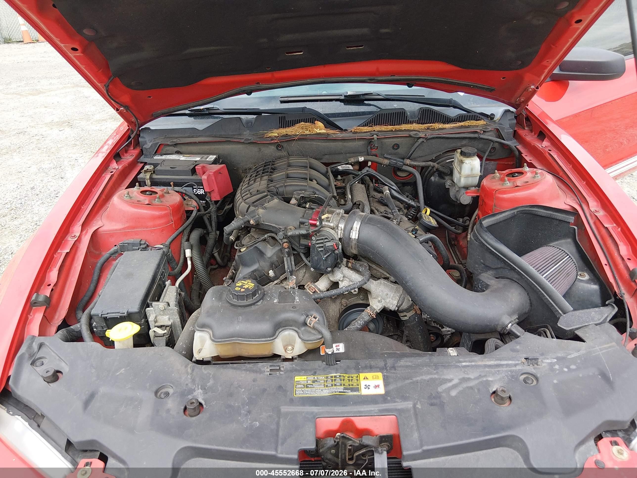 2012 Ford Mustang V6/v6 Premium Red vin: 1ZVBP8AM3C5206244