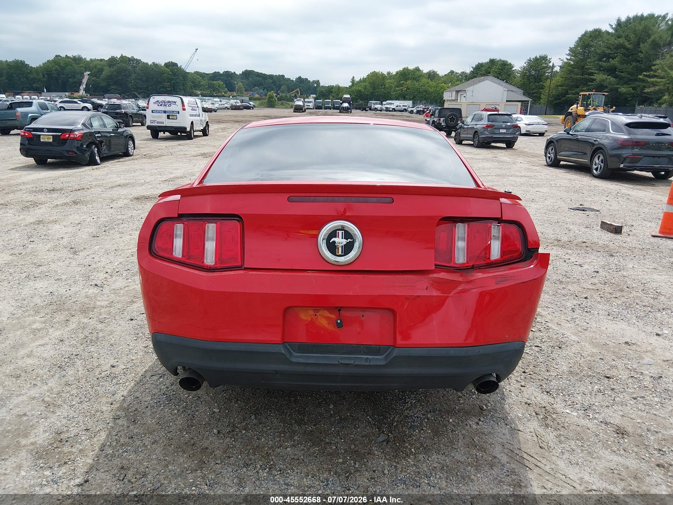 2012 Ford Mustang V6/v6 Premium Red vin: 1ZVBP8AM3C5206244