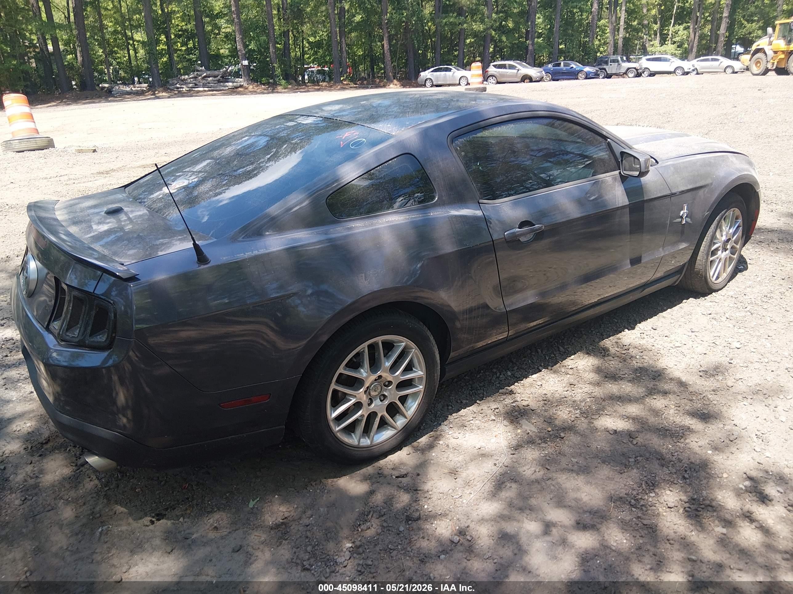 2012 Ford Mustang V6 Premium Black vin: 1ZVBP8AM3C5214019