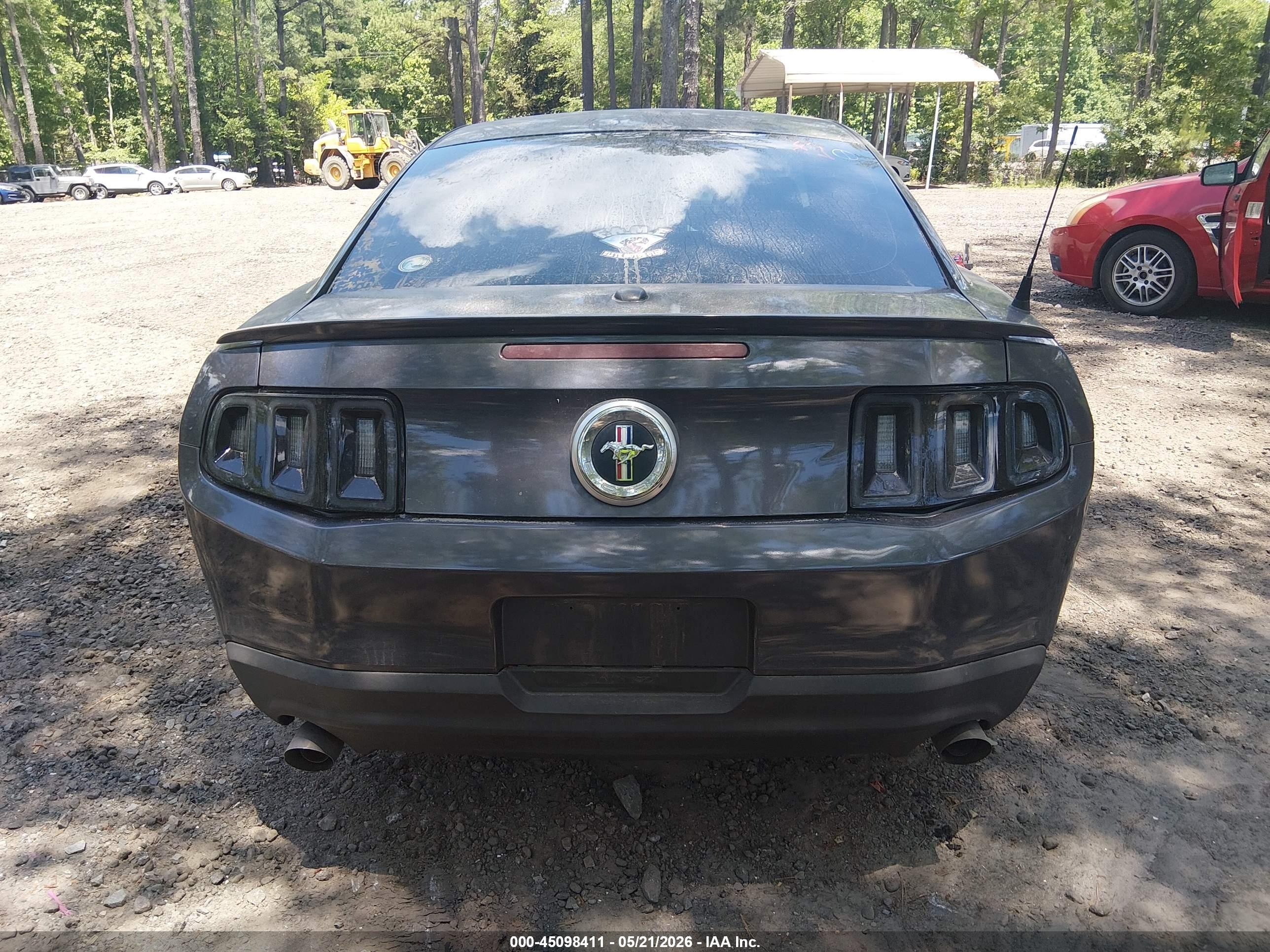 2012 Ford Mustang V6 Premium Black vin: 1ZVBP8AM3C5214019