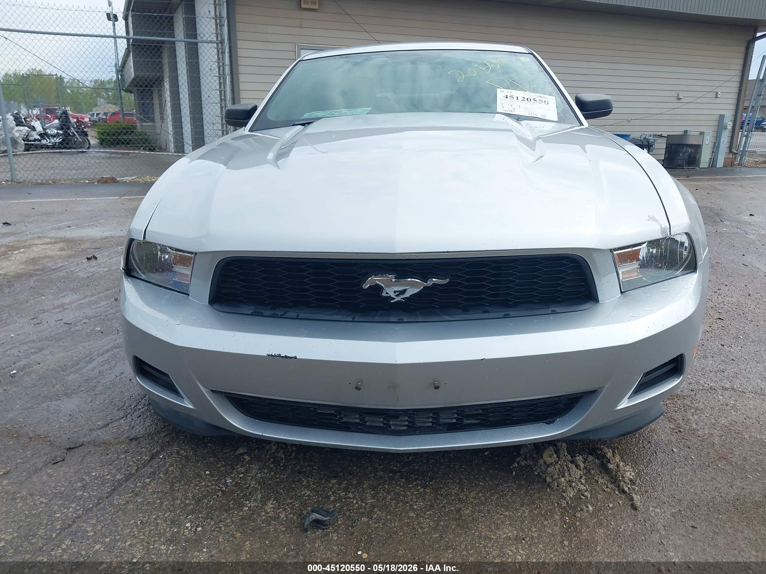 2012 Ford Mustang V6 Premium Silver vin: 1ZVBP8AM3C5261633