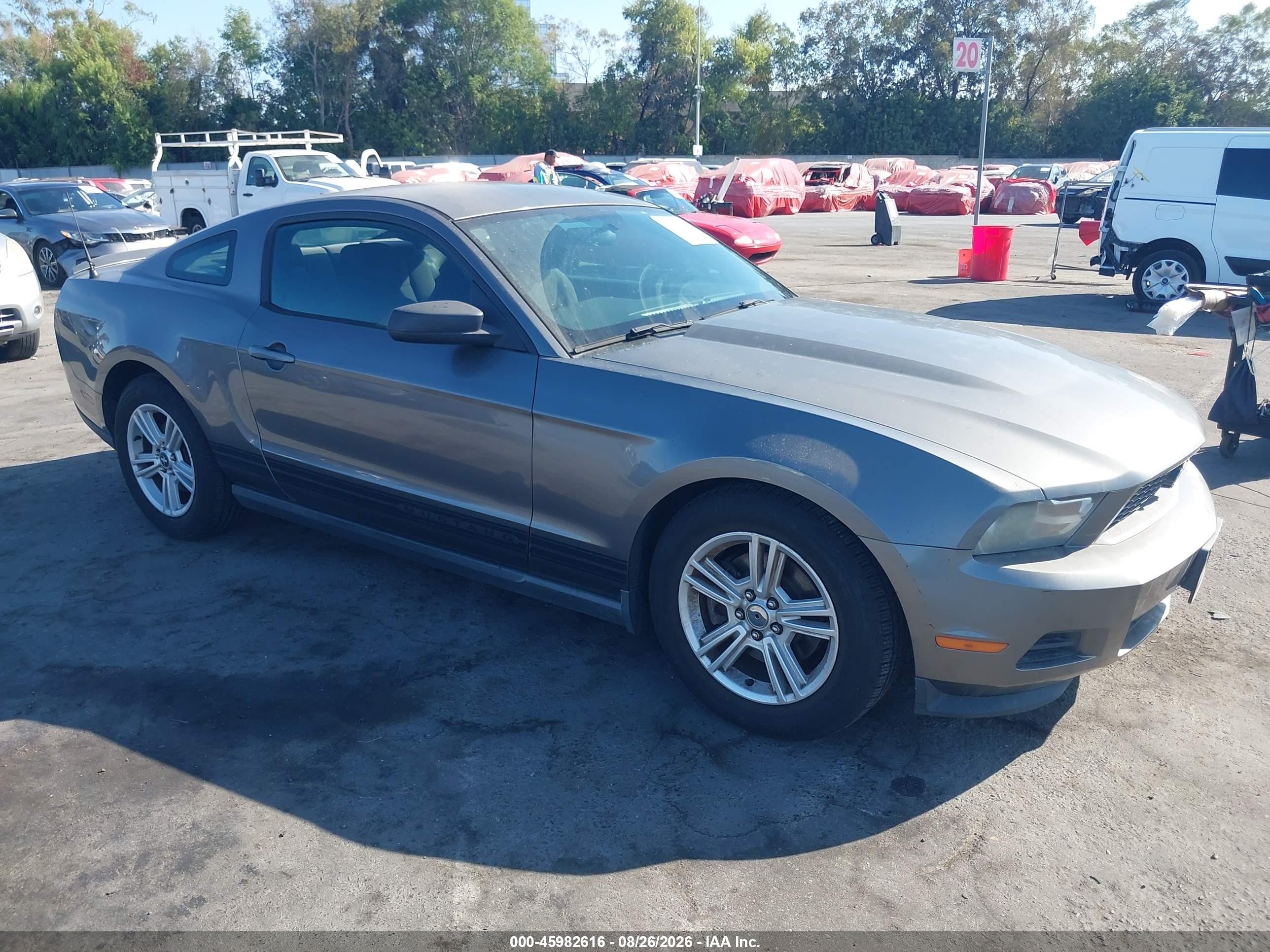 2012 Ford Mustang V6 Серый vin: 1ZVBP8AM3C5270154