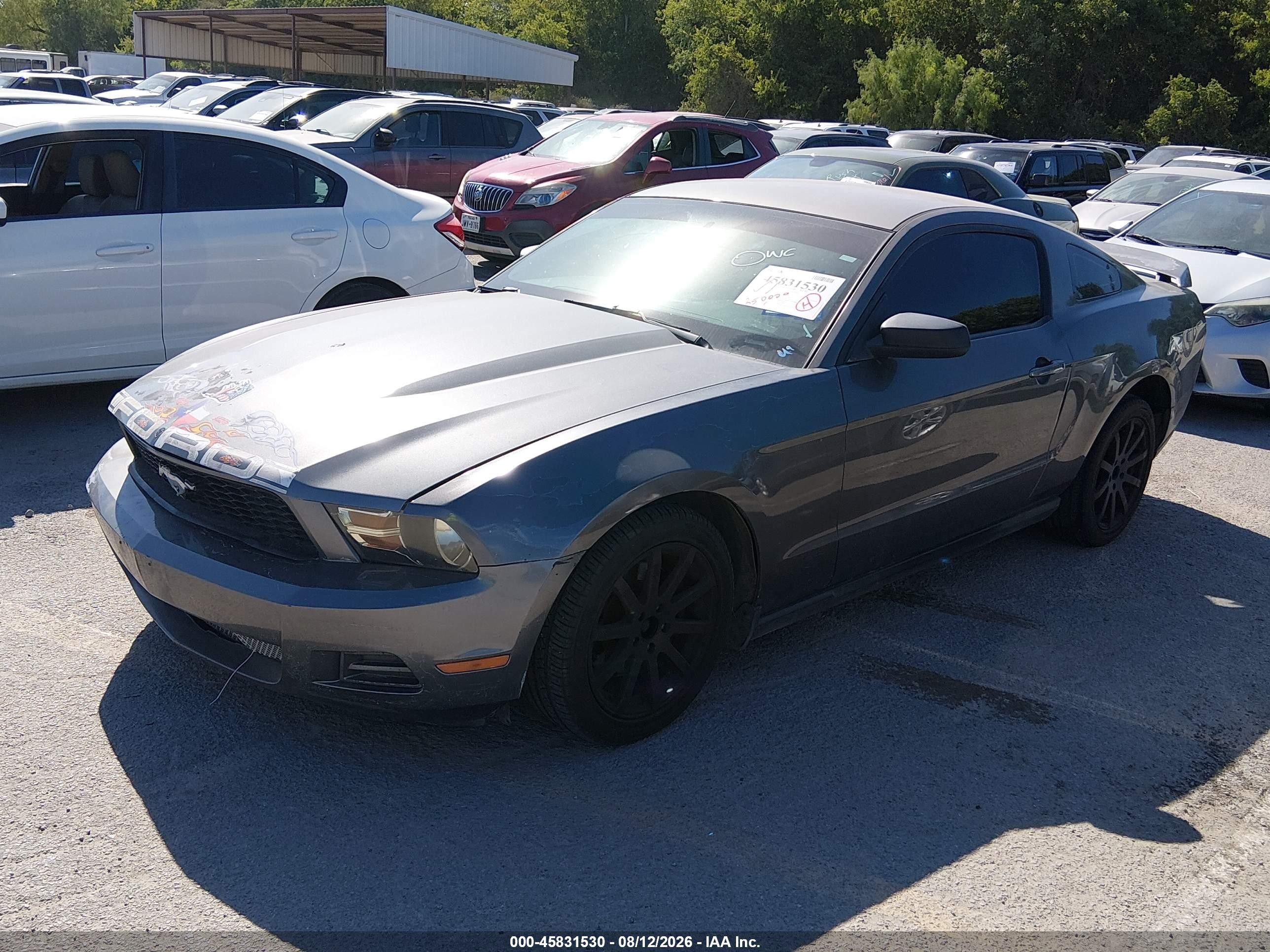 2012 Ford Mustang V6 Green vin: 1ZVBP8AM3C5288234