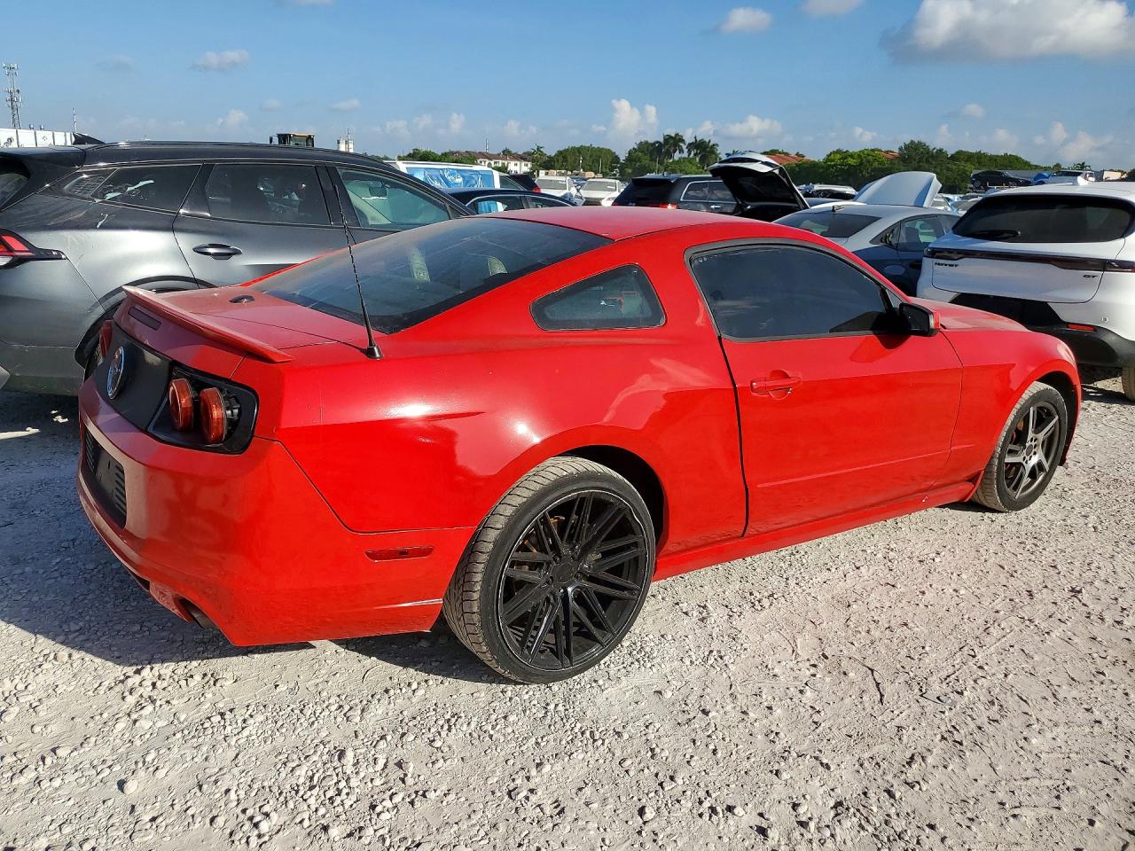 2013 Ford Mustang Red vin: 1ZVBP8AM3D5204298