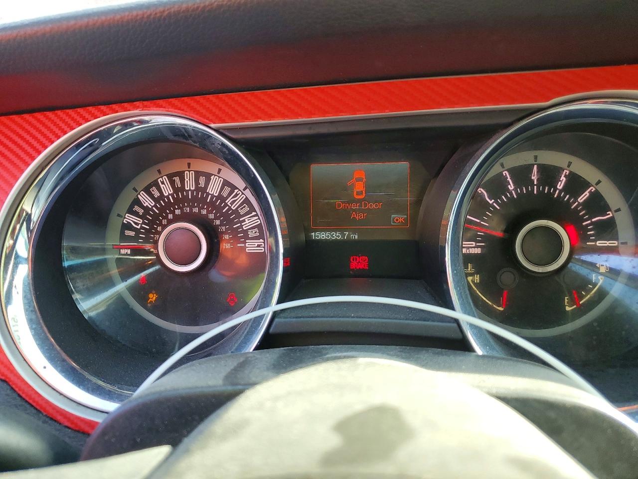 2013 Ford Mustang Red vin: 1ZVBP8AM3D5204298