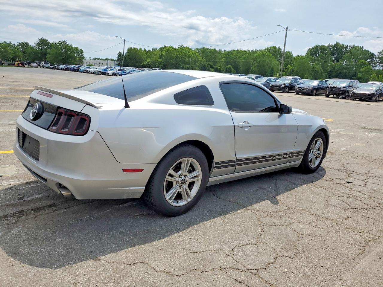 2013 Ford Mustang Silver vin: 1ZVBP8AM3D5220873