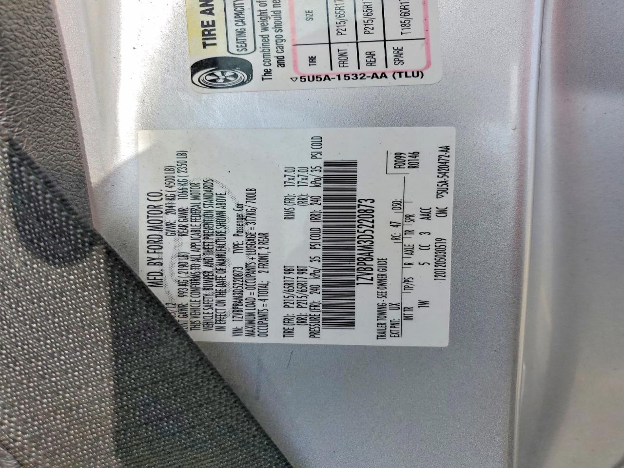 2013 Ford Mustang Silver vin: 1ZVBP8AM3D5220873