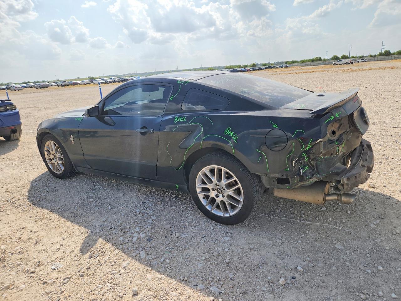 2013 Ford Mustang Black vin: 1ZVBP8AM3D5249709