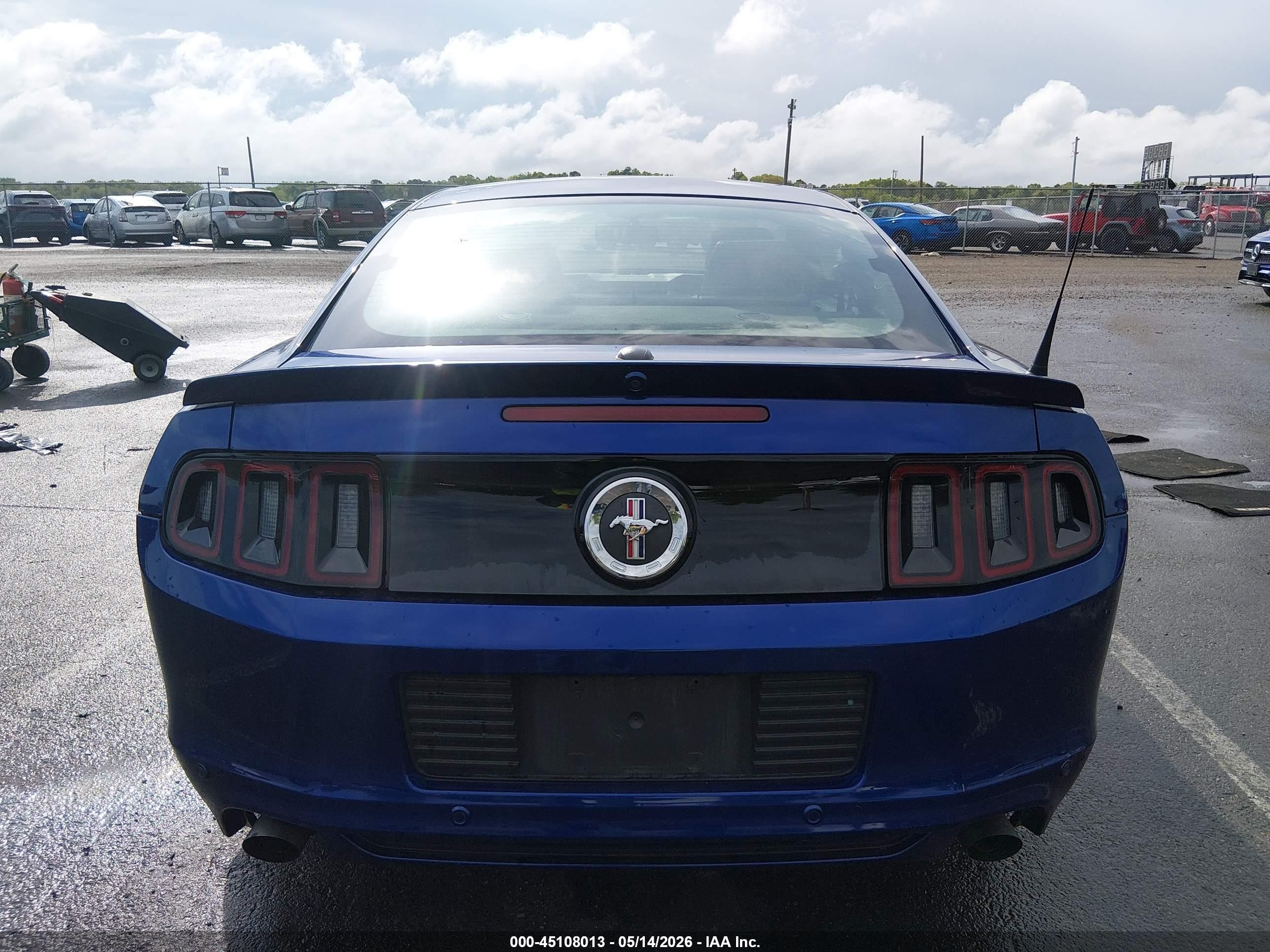 2013 Ford Mustang V6 Premium Синий vin: 1ZVBP8AM3D5261746