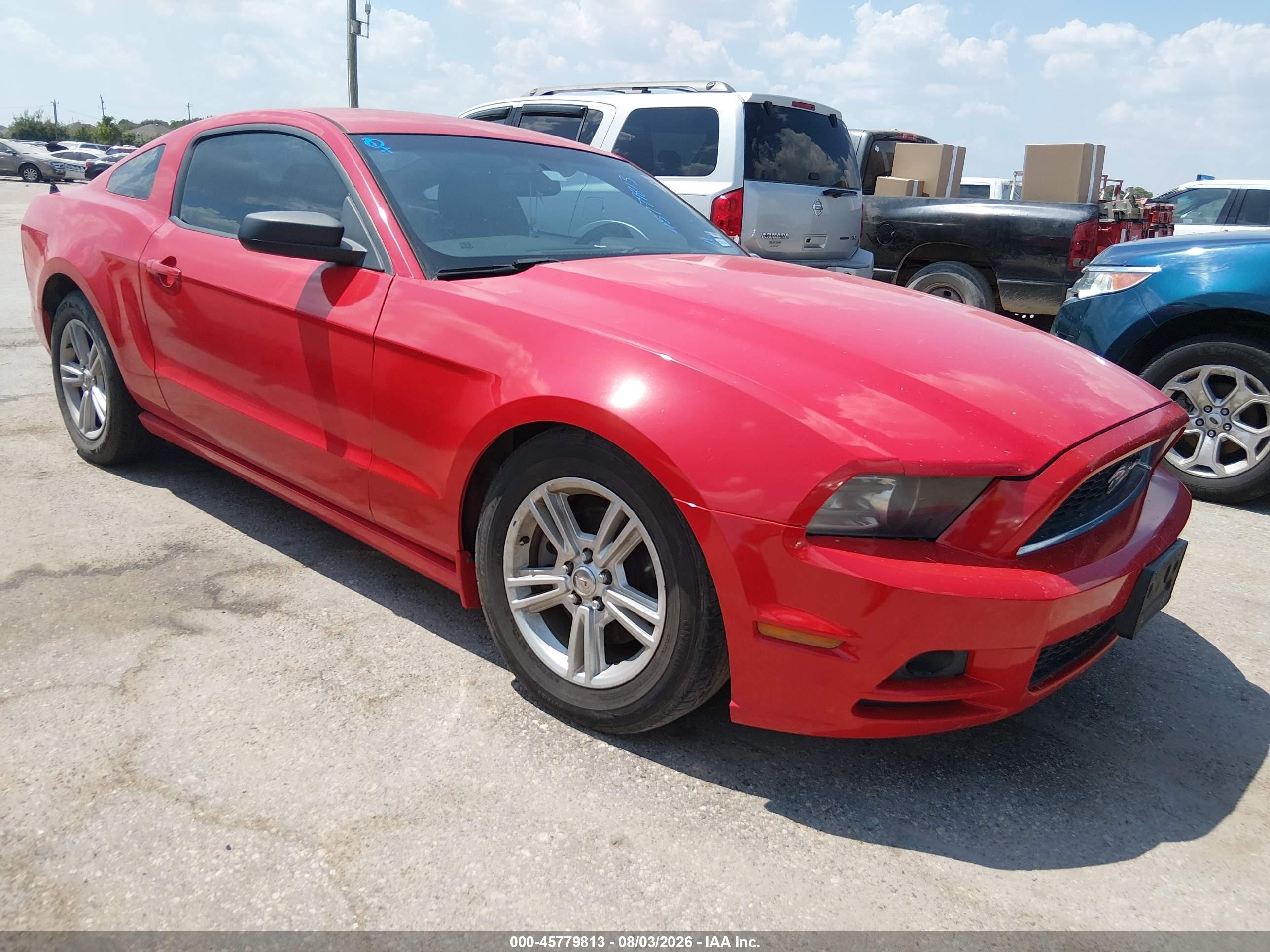 2014 Ford Mustang V6 Red vin: 1ZVBP8AM3E5249825