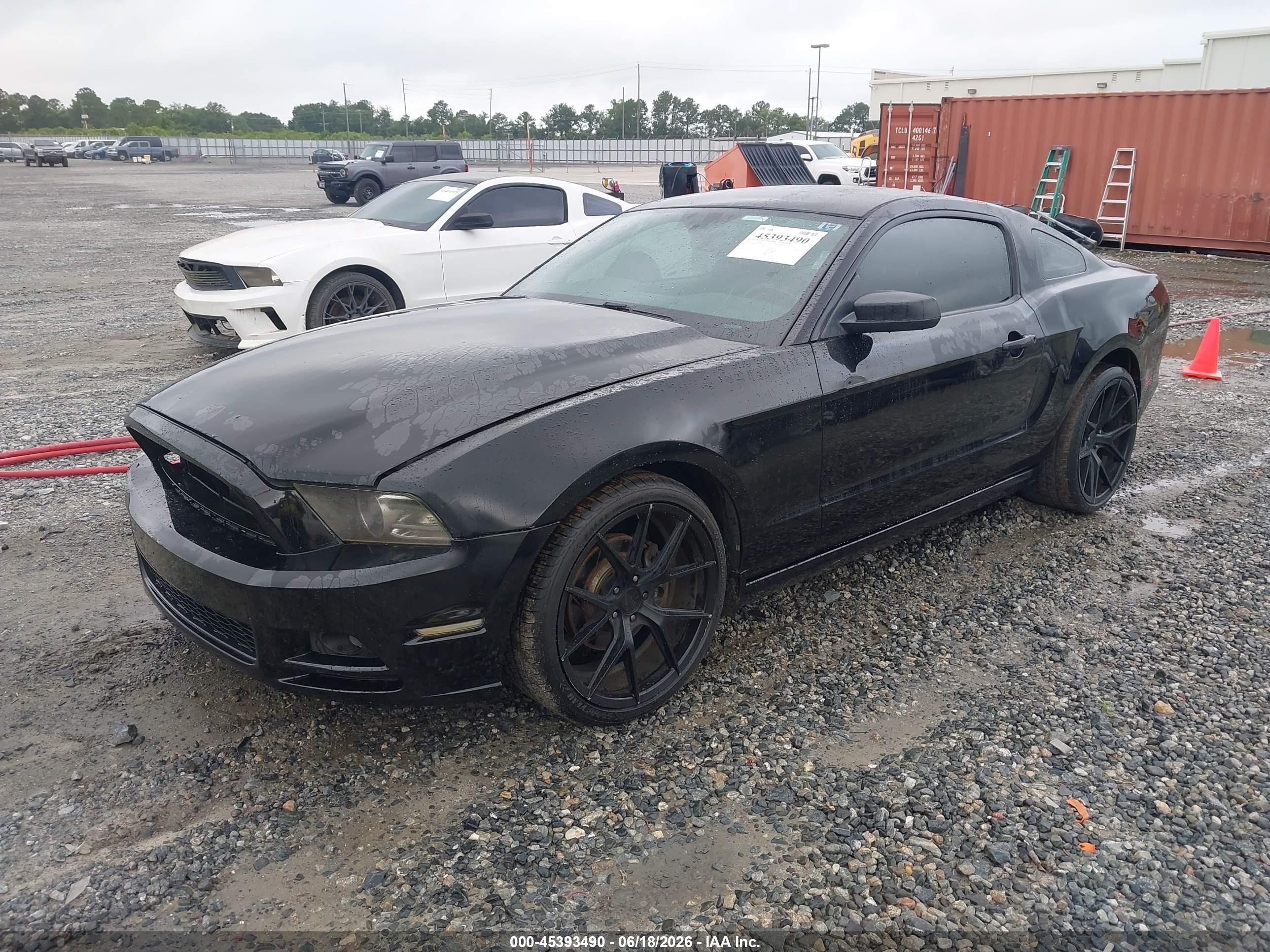 2014 Ford Mustang V6 Black vin: 1ZVBP8AM3E5251414