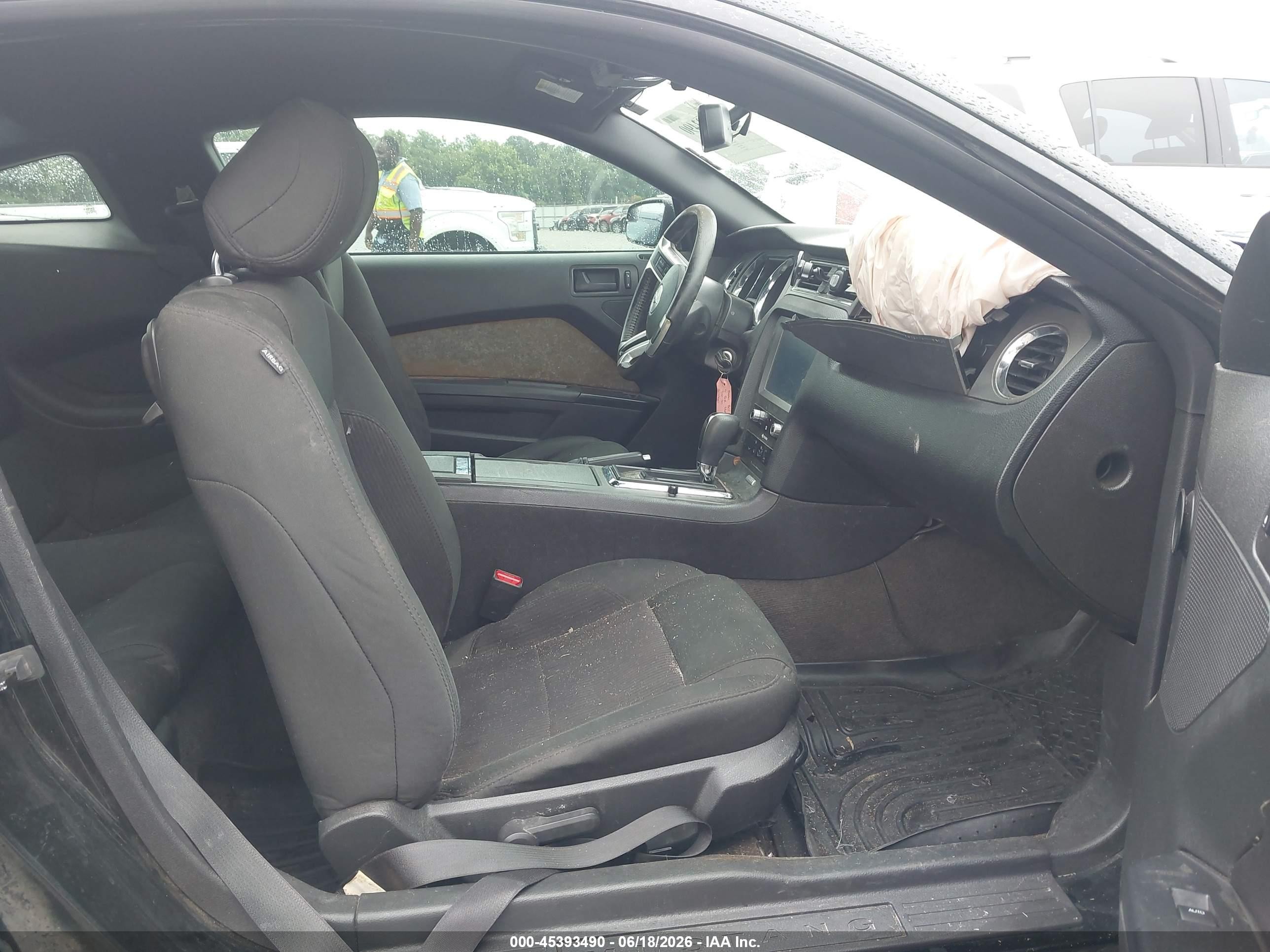 2014 Ford Mustang V6 Black vin: 1ZVBP8AM3E5251414