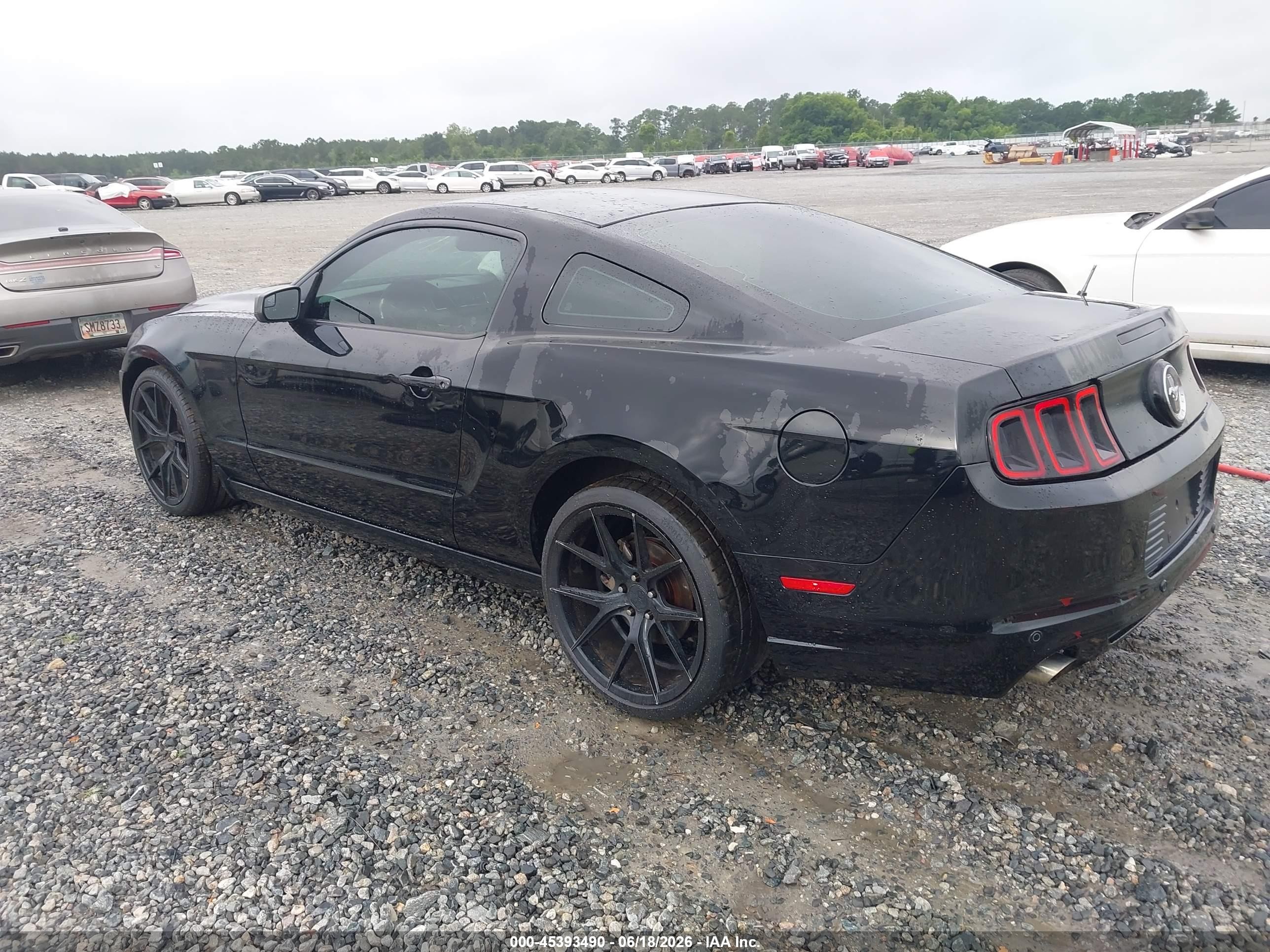 2014 Ford Mustang V6 Black vin: 1ZVBP8AM3E5251414