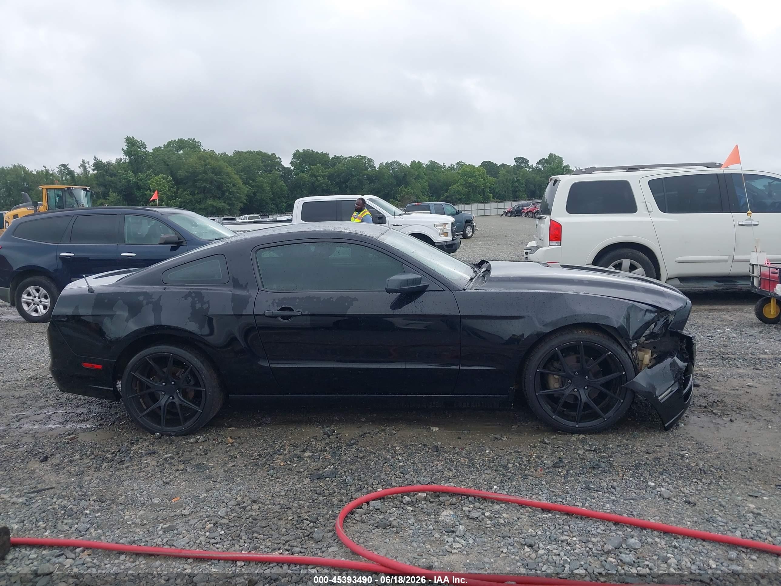 2014 Ford Mustang V6 Black vin: 1ZVBP8AM3E5251414