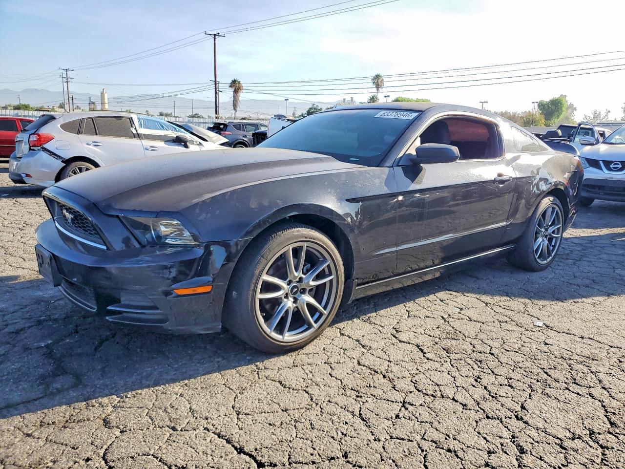 2014 Ford Mustang Black vin: 1ZVBP8AM3E5304239