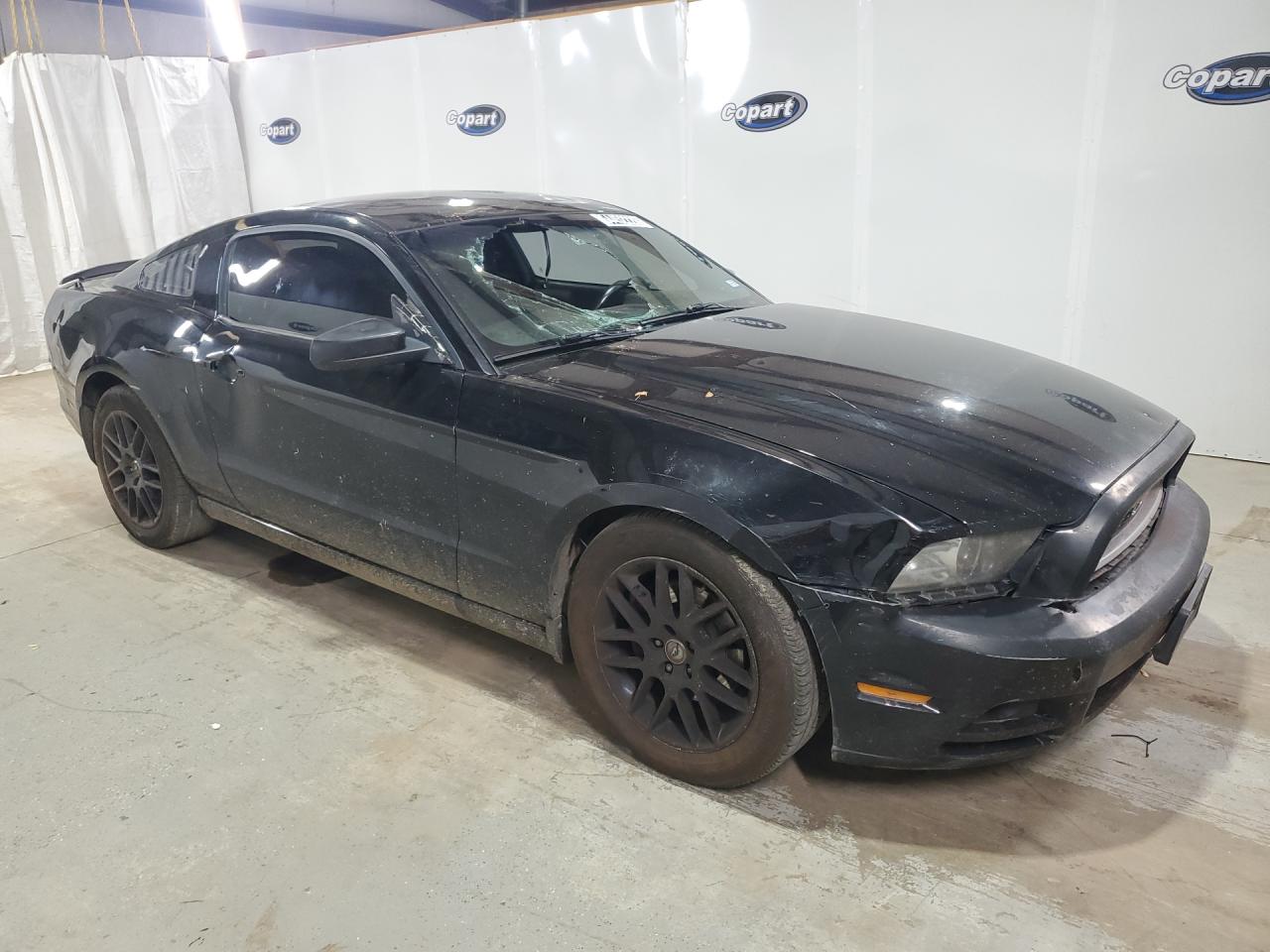 2014 Ford Mustang Black vin: 1ZVBP8AM3E5320148 Damage: Windshield, Broken, Replacement Required