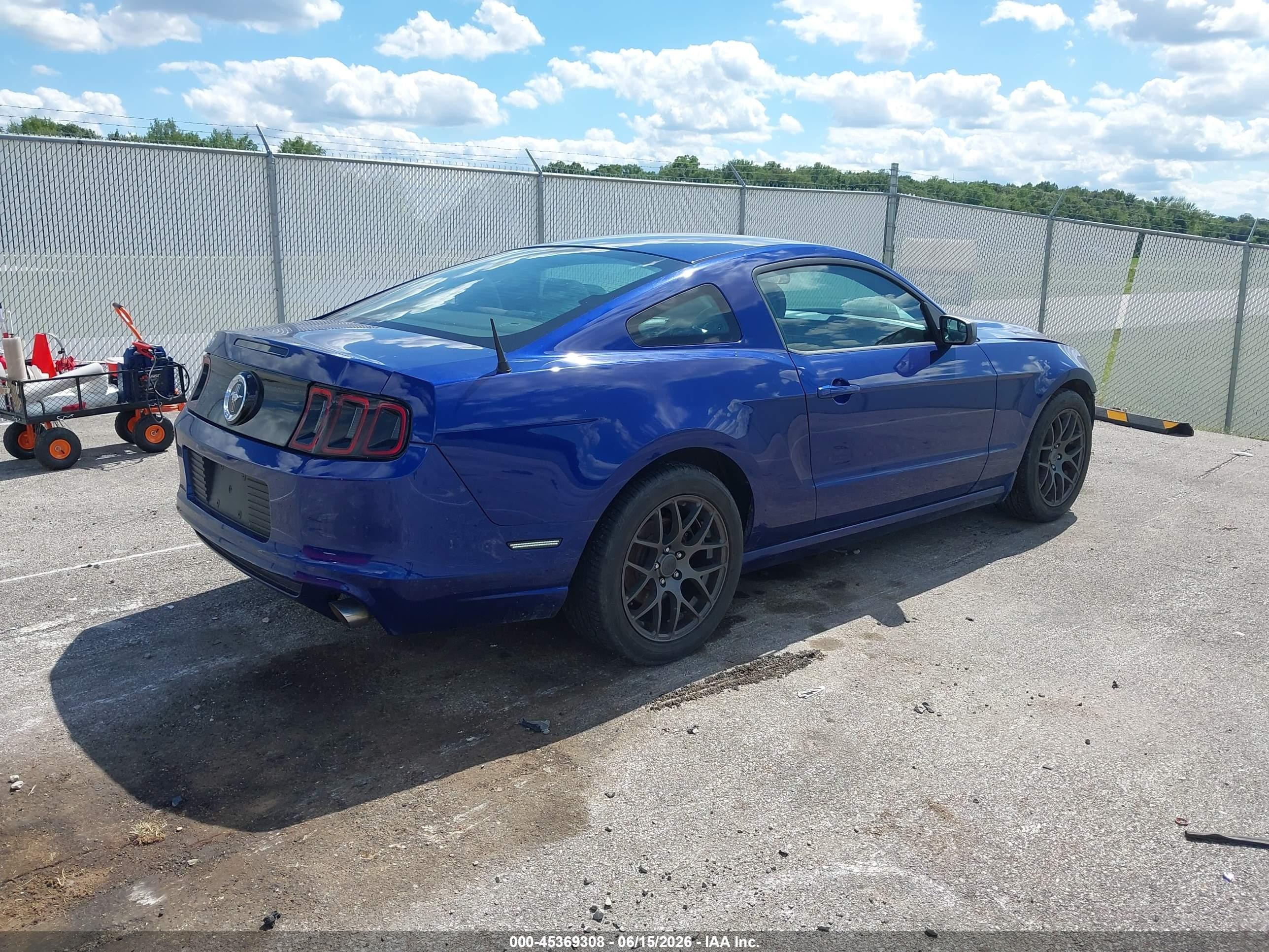 2014 Ford Mustang V6 Blue vin: 1ZVBP8AM3E5325883