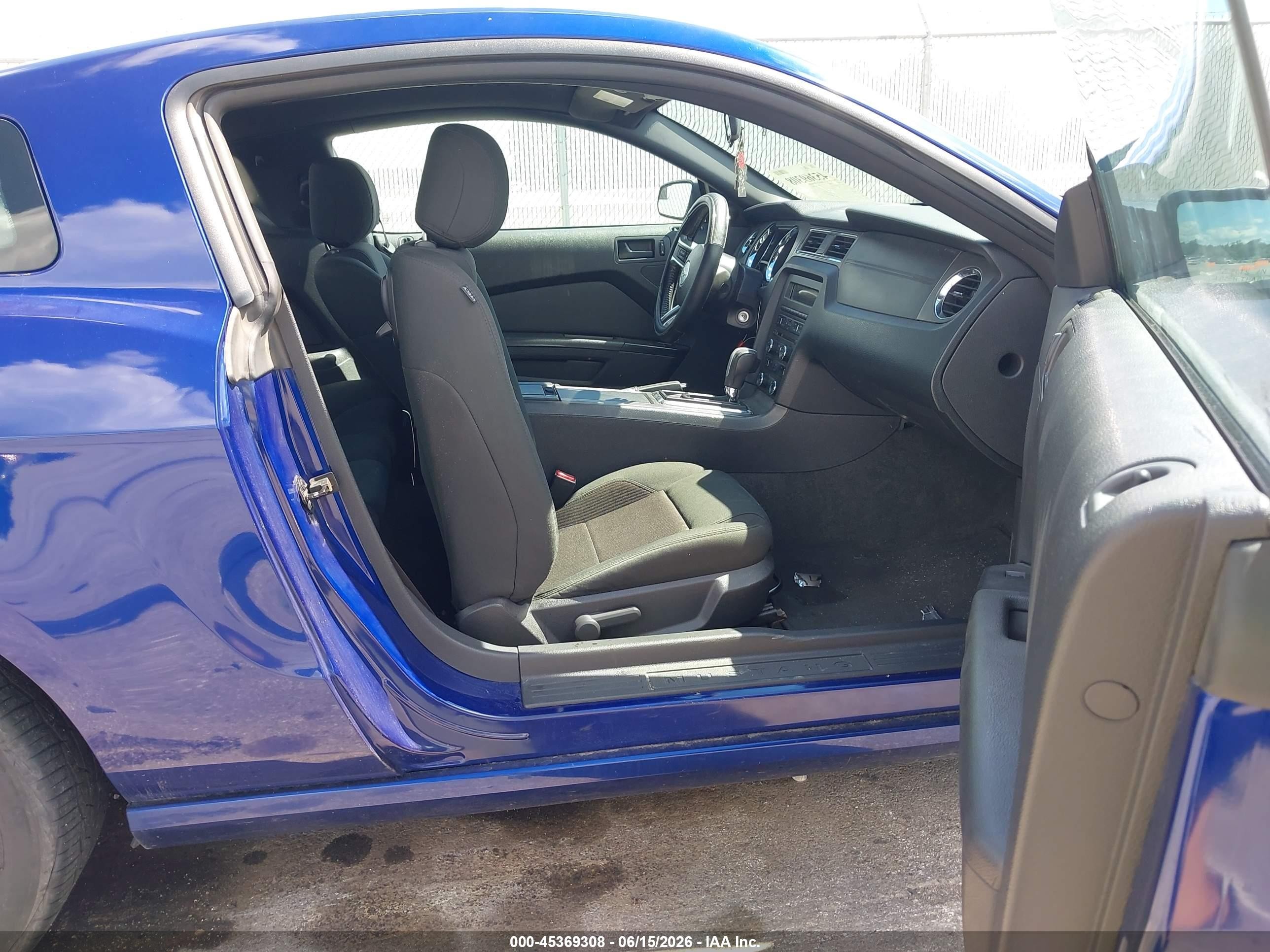 2014 Ford Mustang V6 Blue vin: 1ZVBP8AM3E5325883