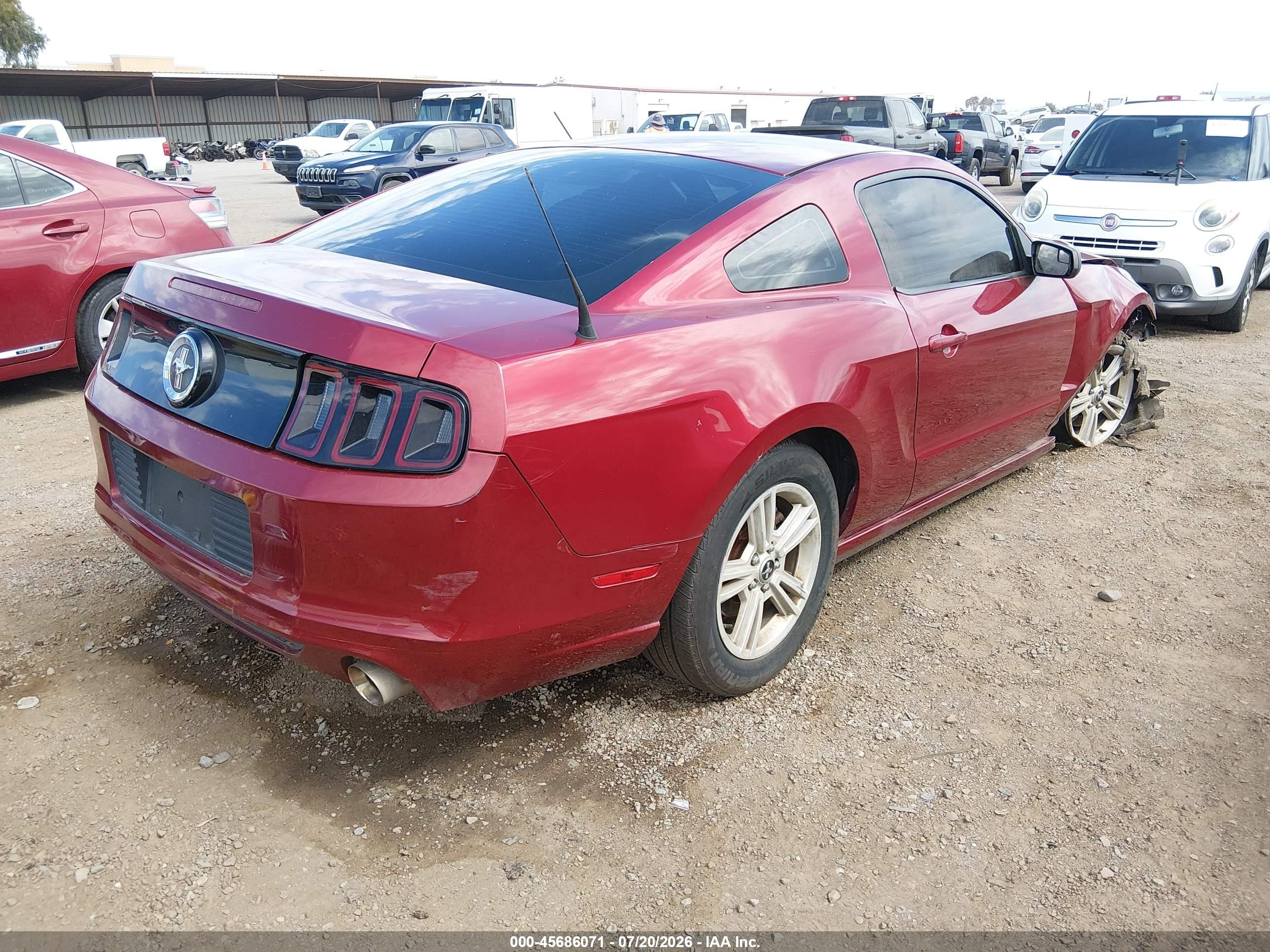 2014 Ford Mustang V6 Burgundy vin: 1ZVBP8AM3E5327794