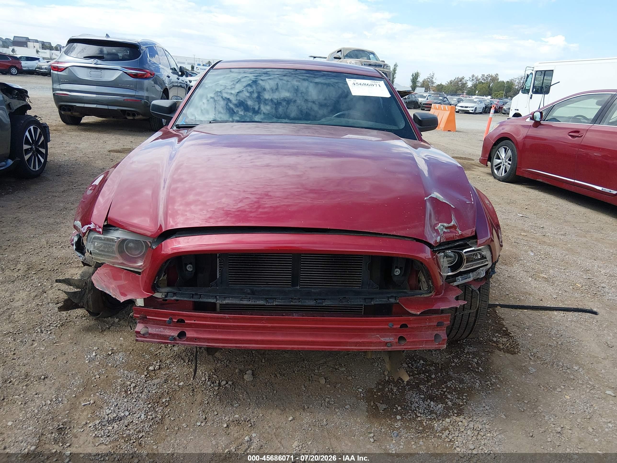 2014 Ford Mustang V6 Burgundy vin: 1ZVBP8AM3E5327794