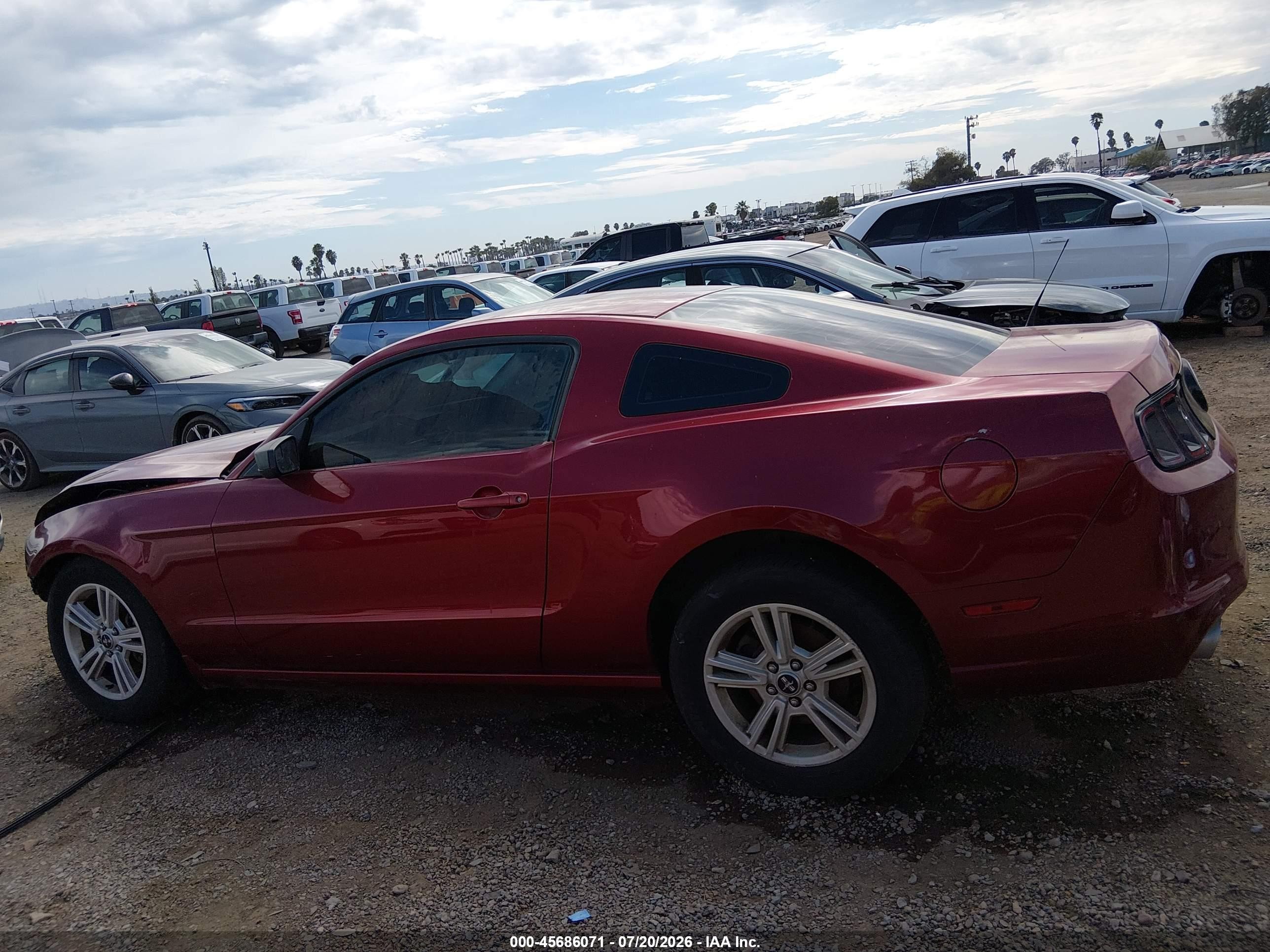 2014 Ford Mustang V6 Burgundy vin: 1ZVBP8AM3E5327794