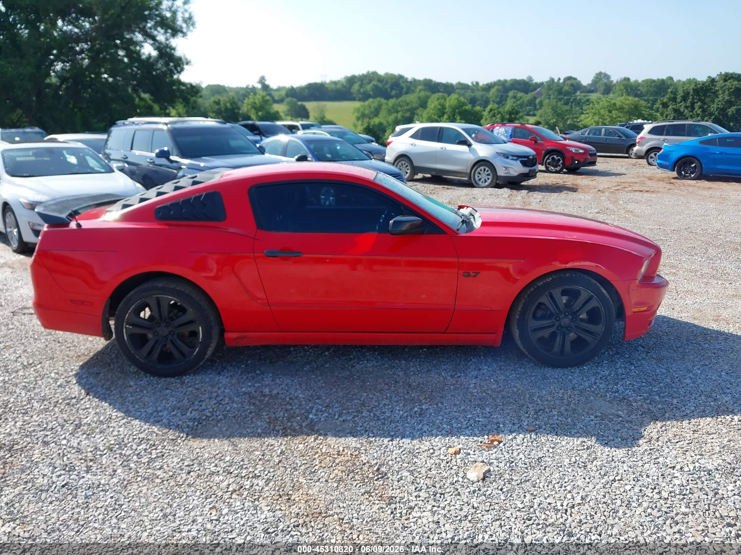 2014 Ford Mustang V6 Red vin: 1ZVBP8AM3E5334549