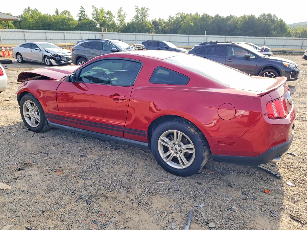 2011 Ford Mustang Base Красный vin: 1ZVBP8AM4B5123792