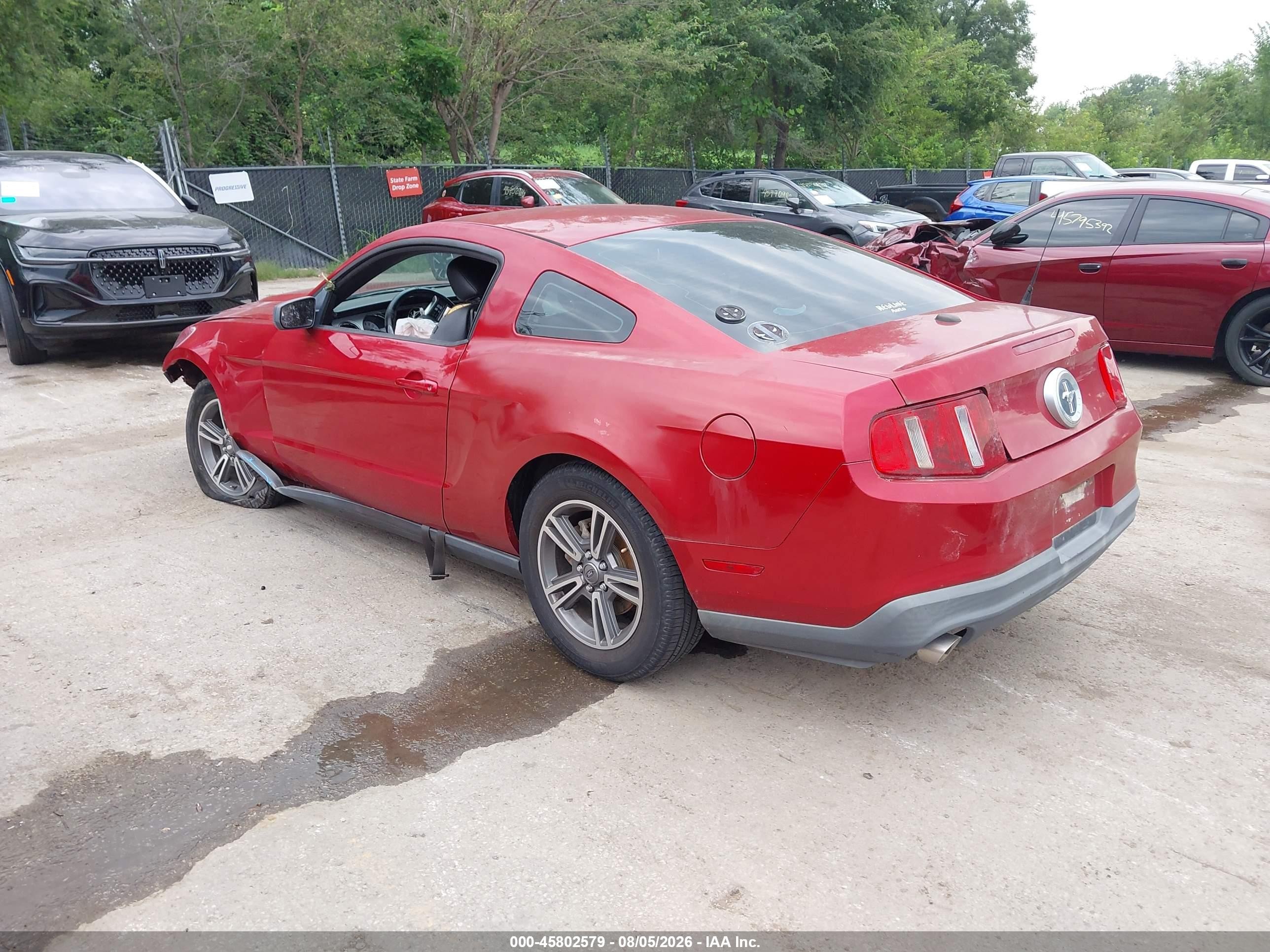 2011 Ford Mustang V6 Premium Red vin: 1ZVBP8AM4B5141869