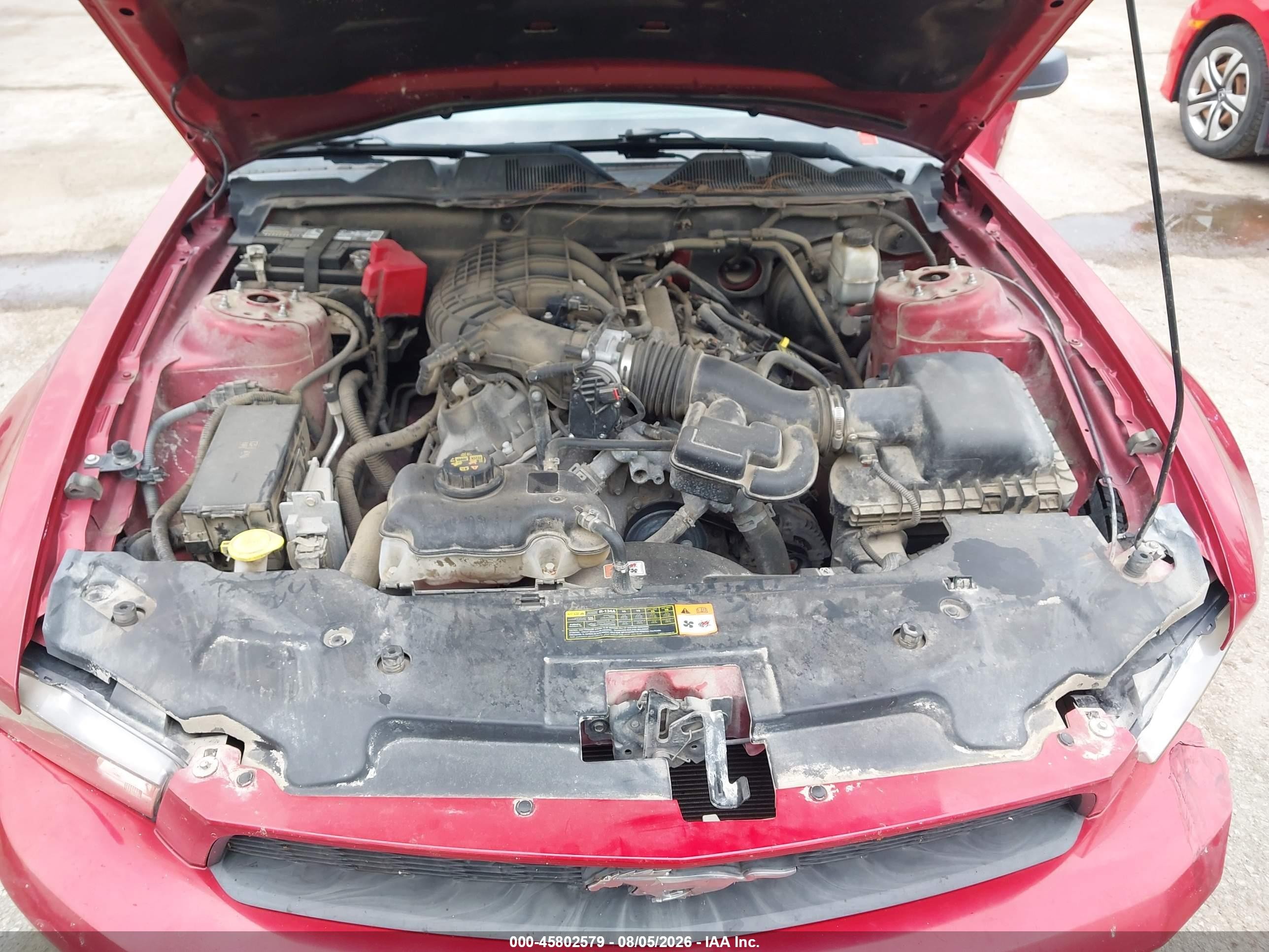 2011 Ford Mustang V6 Premium Red vin: 1ZVBP8AM4B5141869