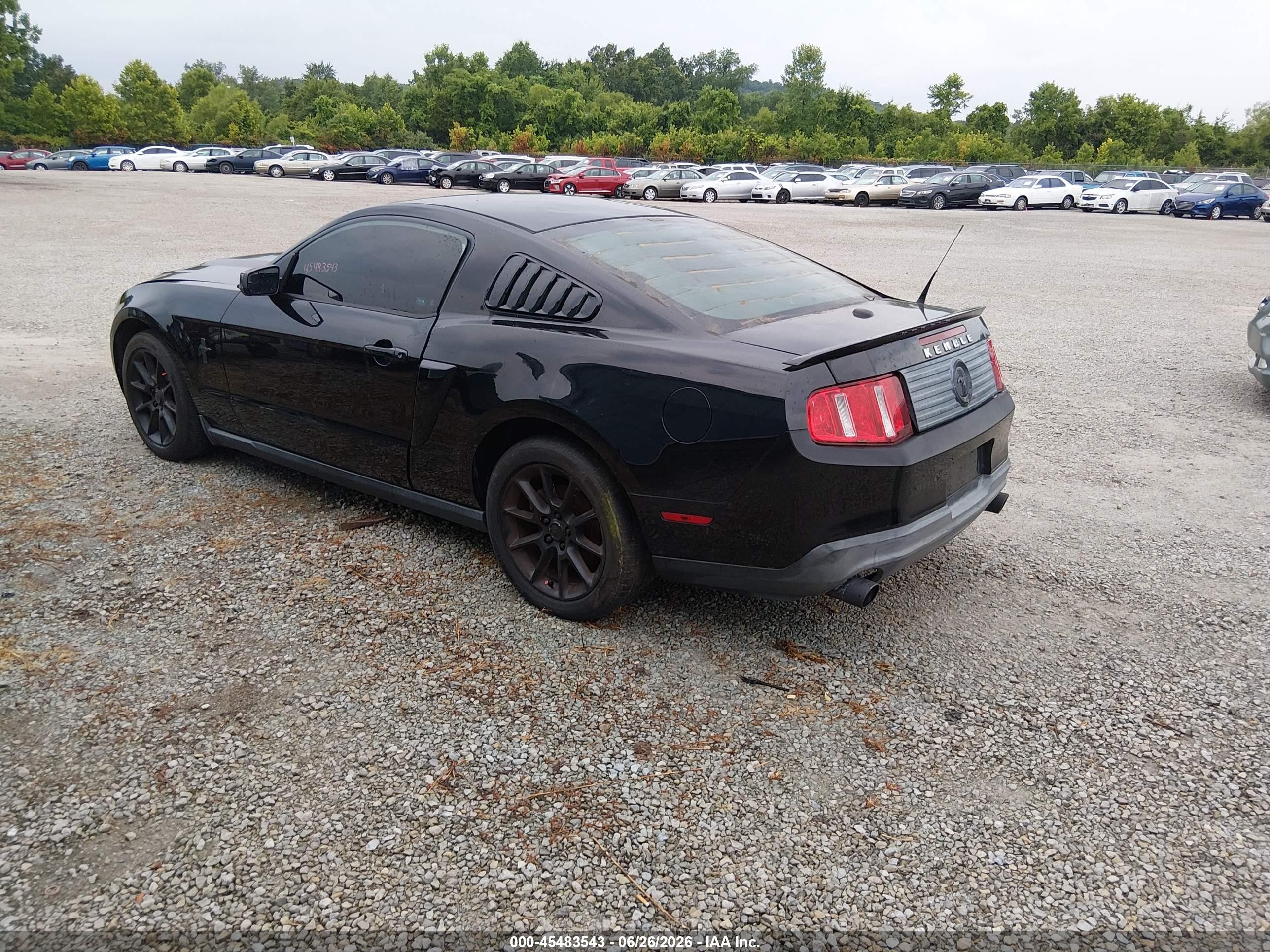 2011 Ford Mustang V6/v6 Premium Black vin: 1ZVBP8AM4B5150992