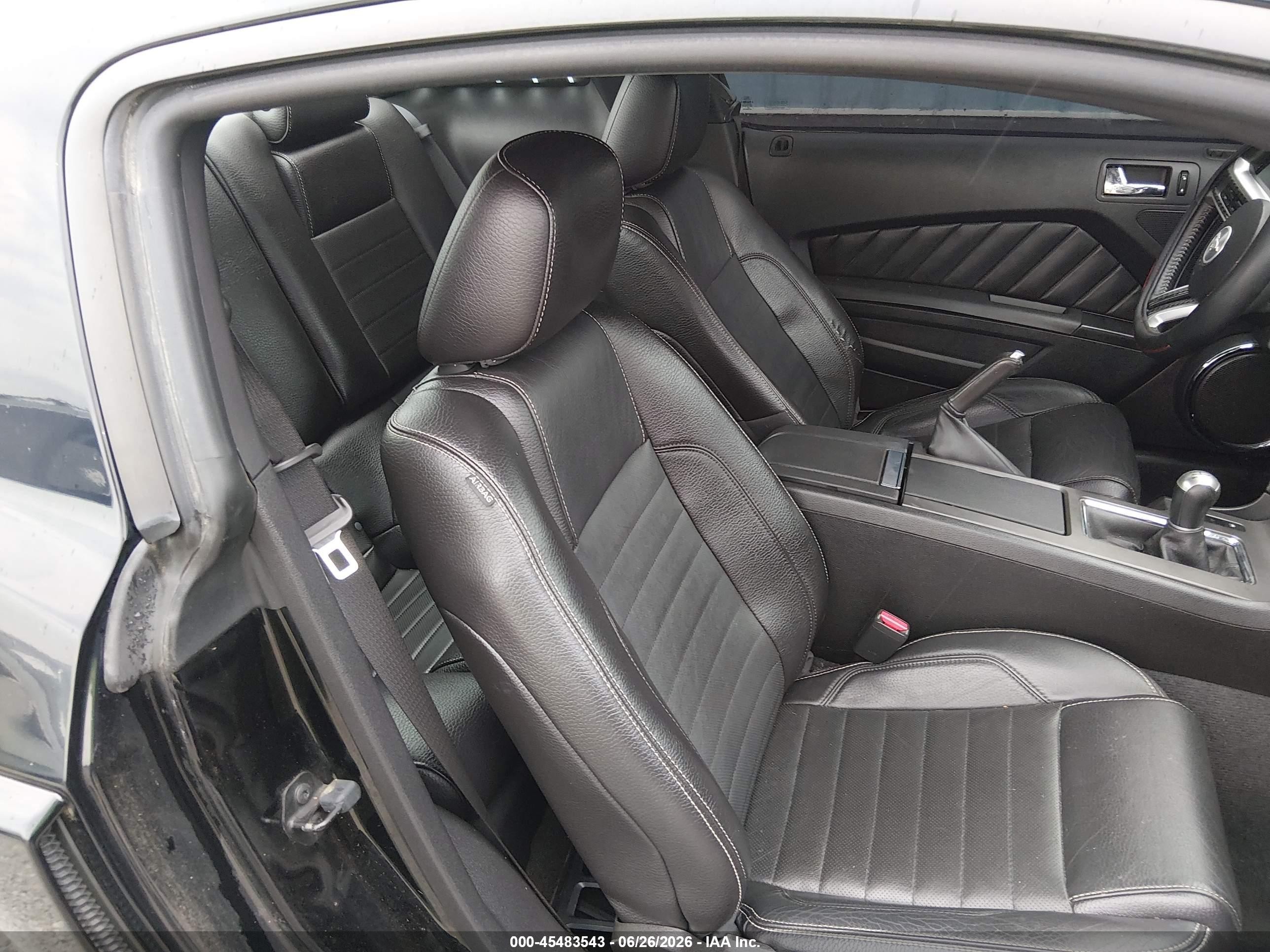 2011 Ford Mustang V6/v6 Premium Black vin: 1ZVBP8AM4B5150992