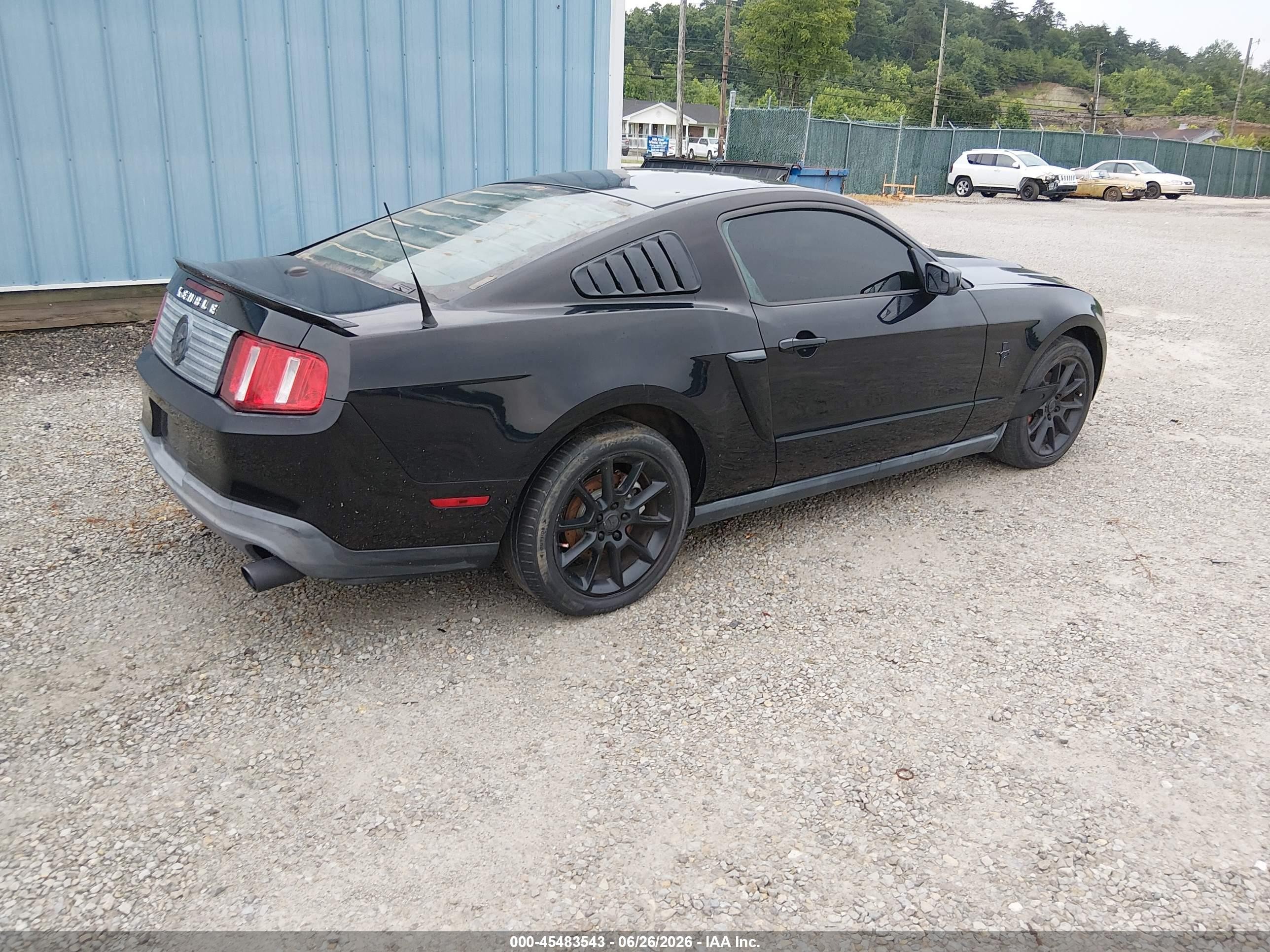 2011 Ford Mustang V6/v6 Premium Black vin: 1ZVBP8AM4B5150992