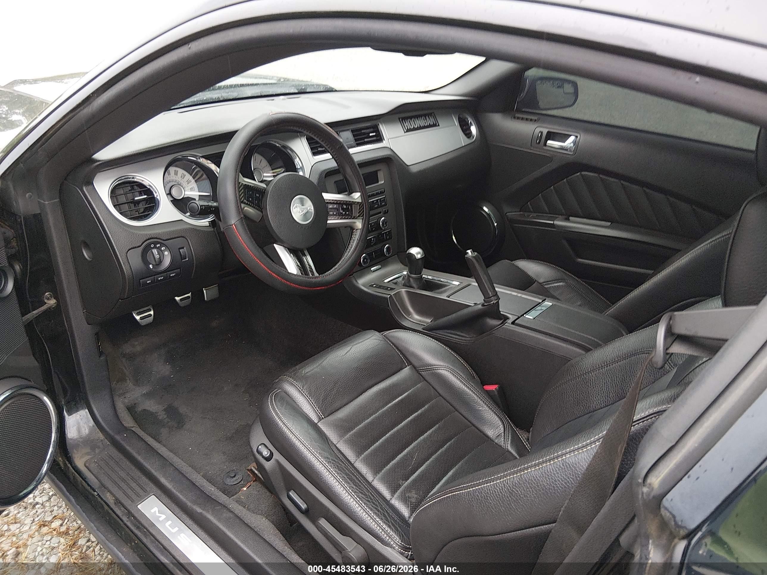2011 Ford Mustang V6/v6 Premium Black vin: 1ZVBP8AM4B5150992