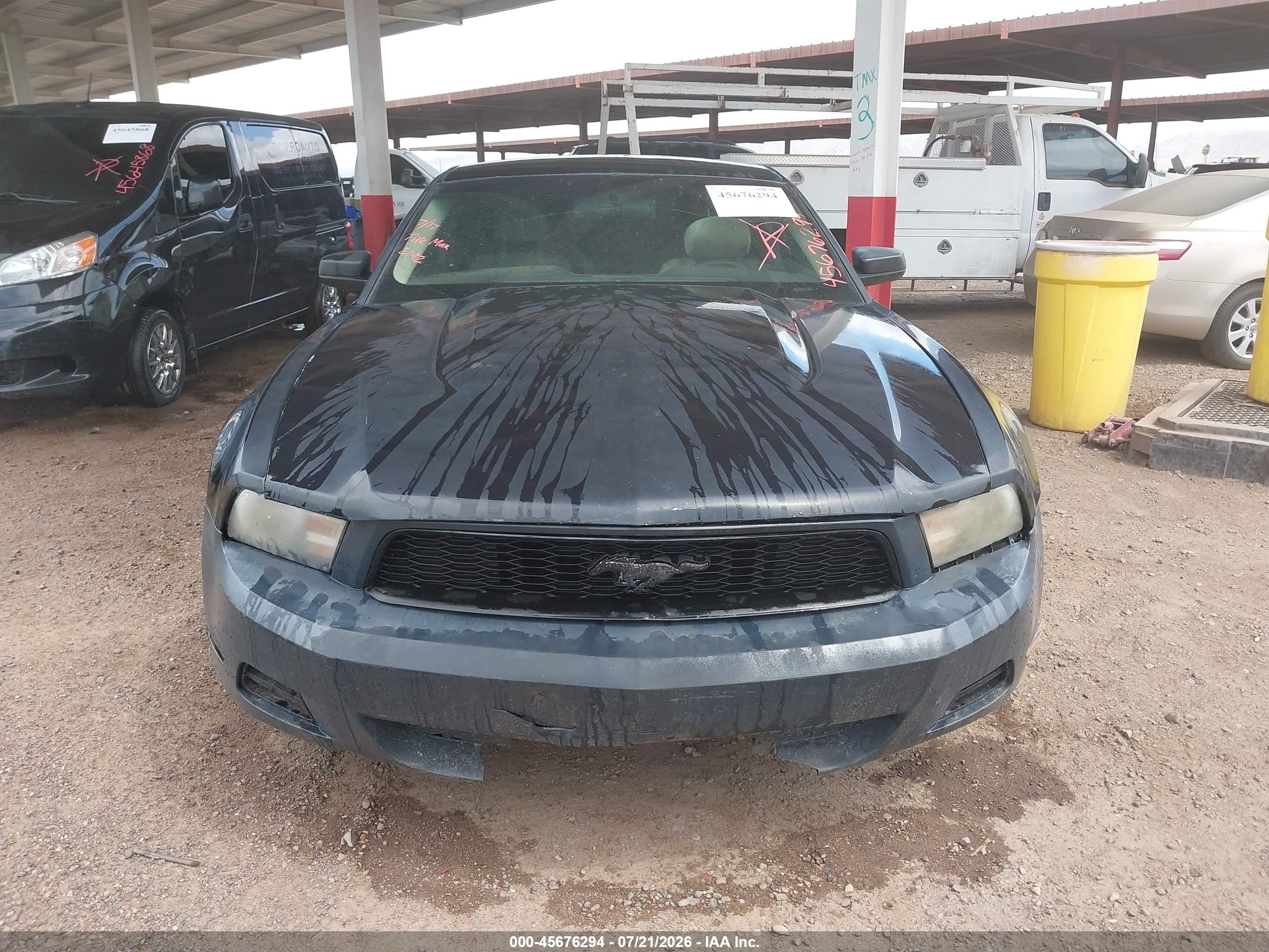 2011 Ford Mustang V6 Black vin: 1ZVBP8AM4B5152192