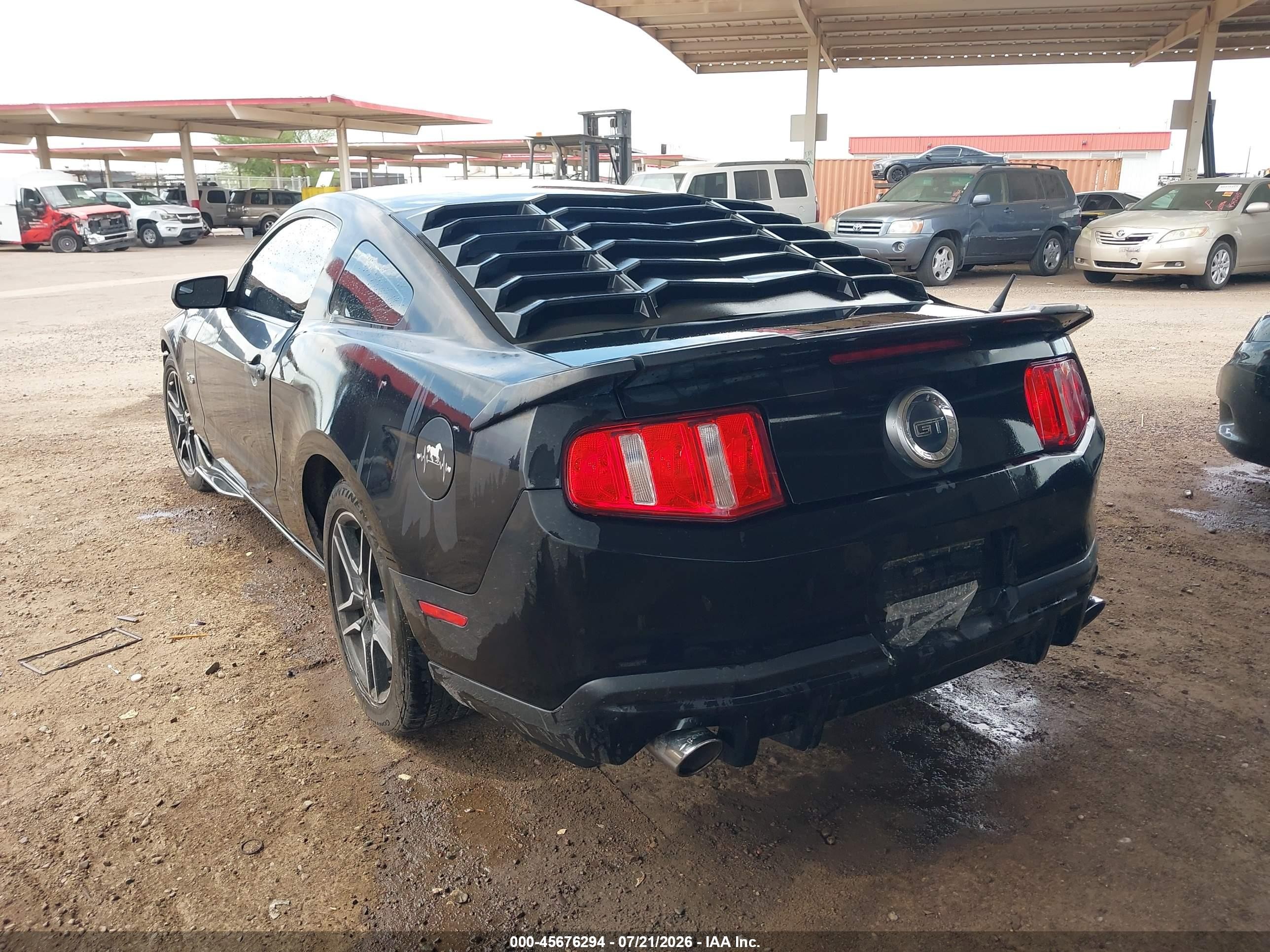 2011 Ford Mustang V6 Black vin: 1ZVBP8AM4B5152192