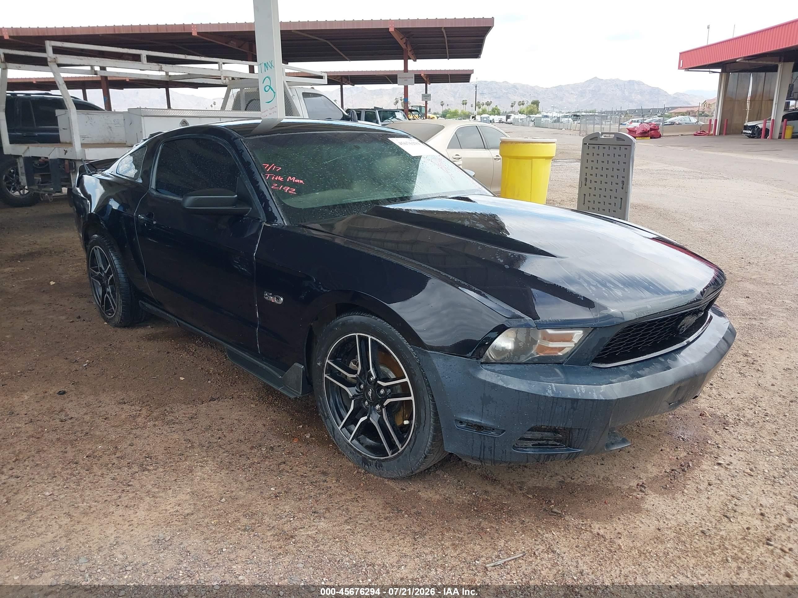2011 Ford Mustang V6 Black vin: 1ZVBP8AM4B5152192
