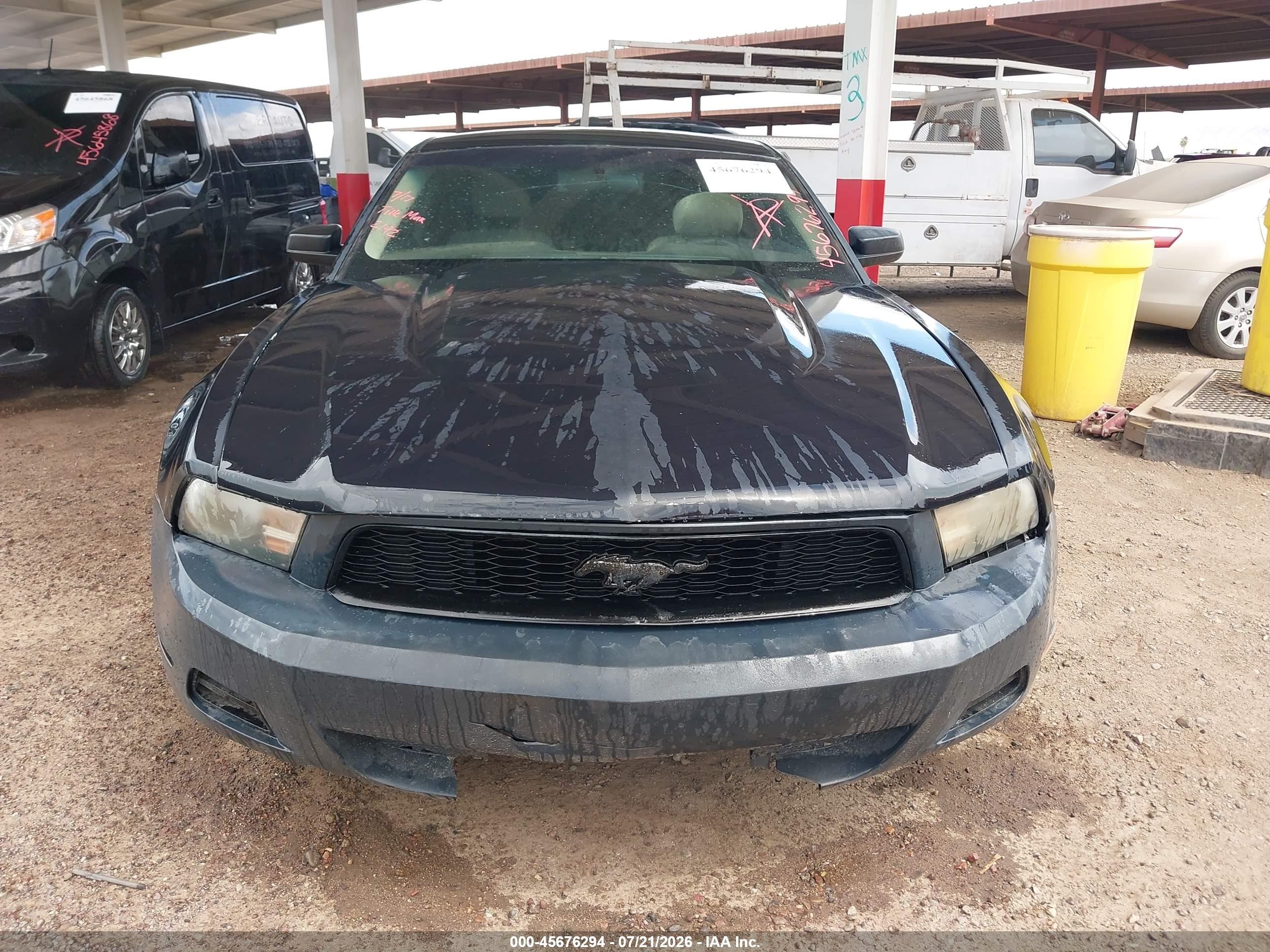 2011 Ford Mustang V6 Black vin: 1ZVBP8AM4B5152192