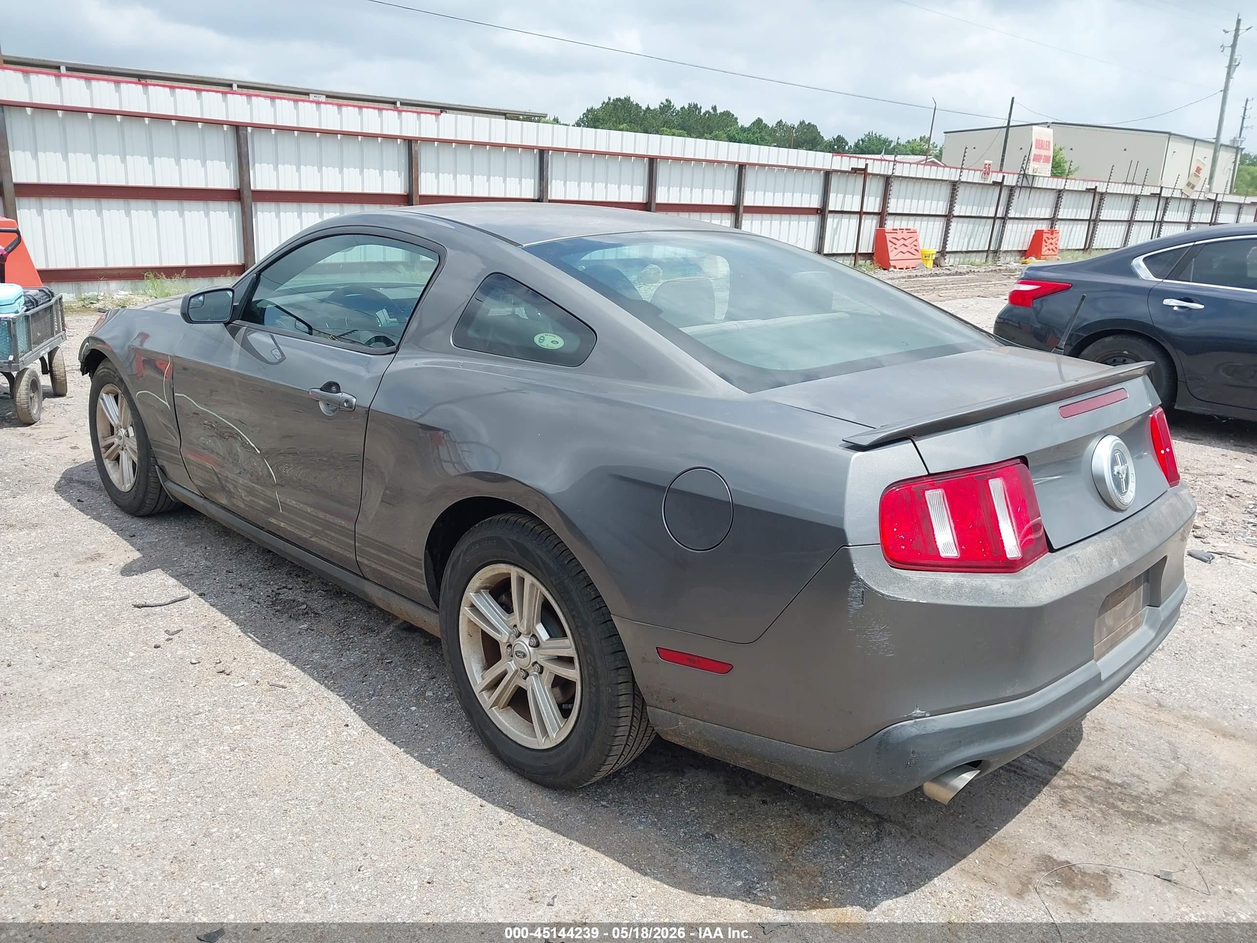 2011 Ford Mustang V6 Gray vin: 1ZVBP8AM4B5157327