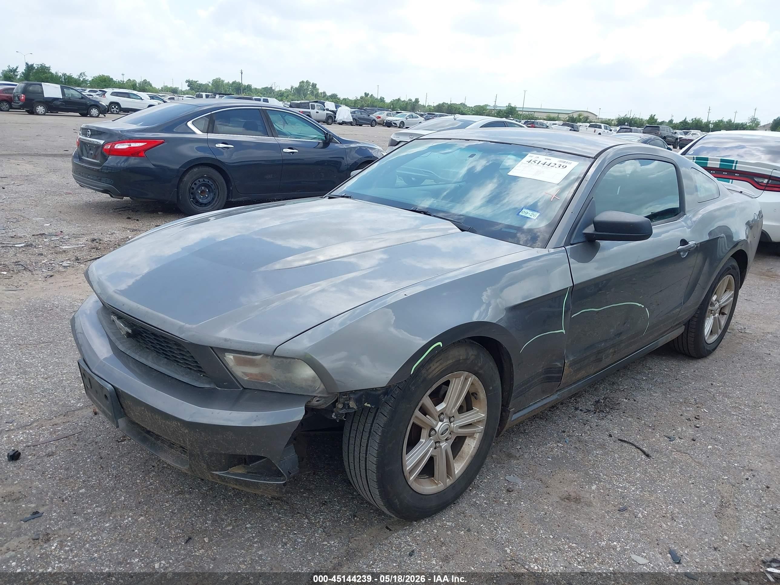 2011 Ford Mustang V6 Gray vin: 1ZVBP8AM4B5157327