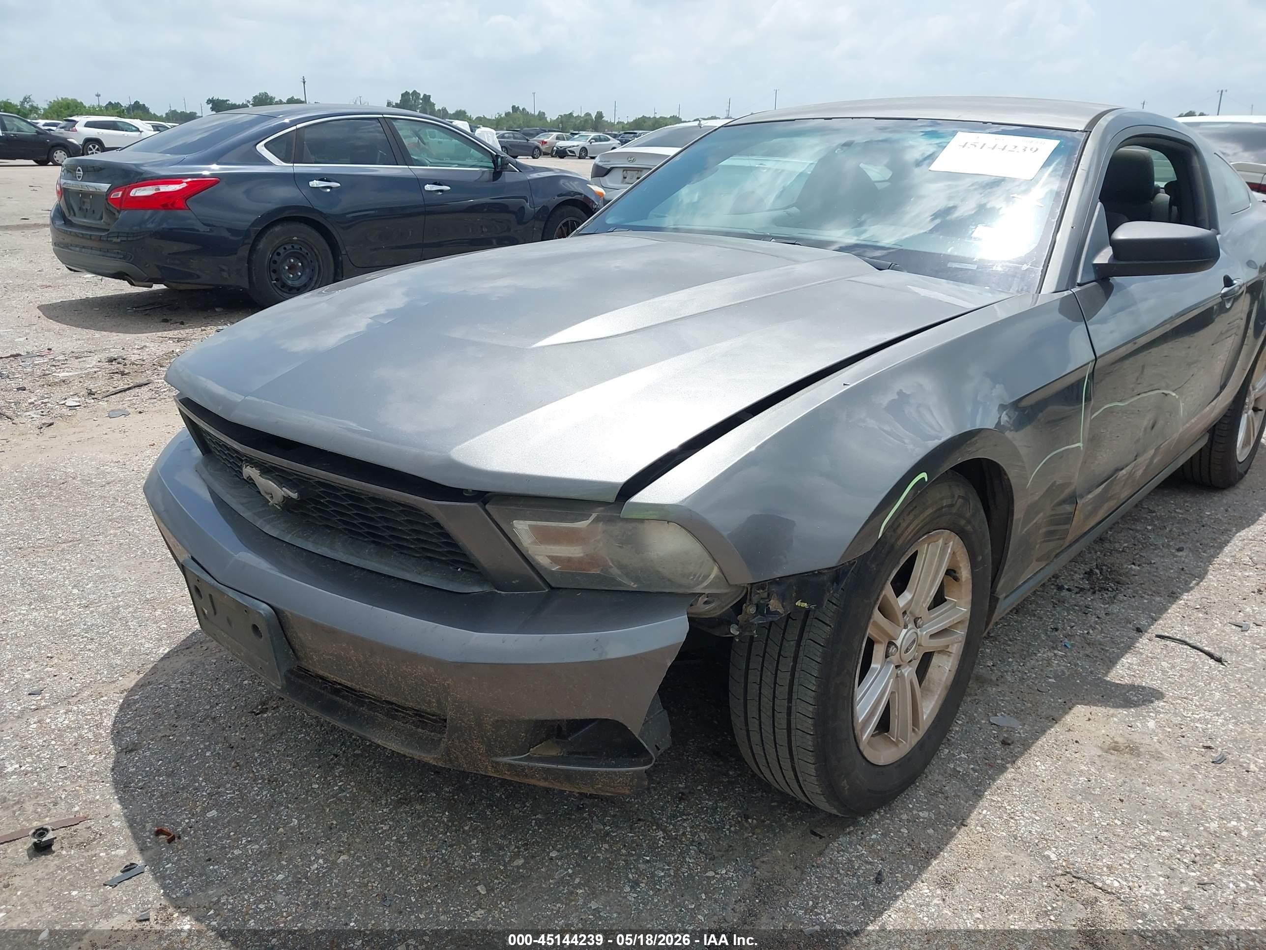 2011 Ford Mustang V6 Gray vin: 1ZVBP8AM4B5157327